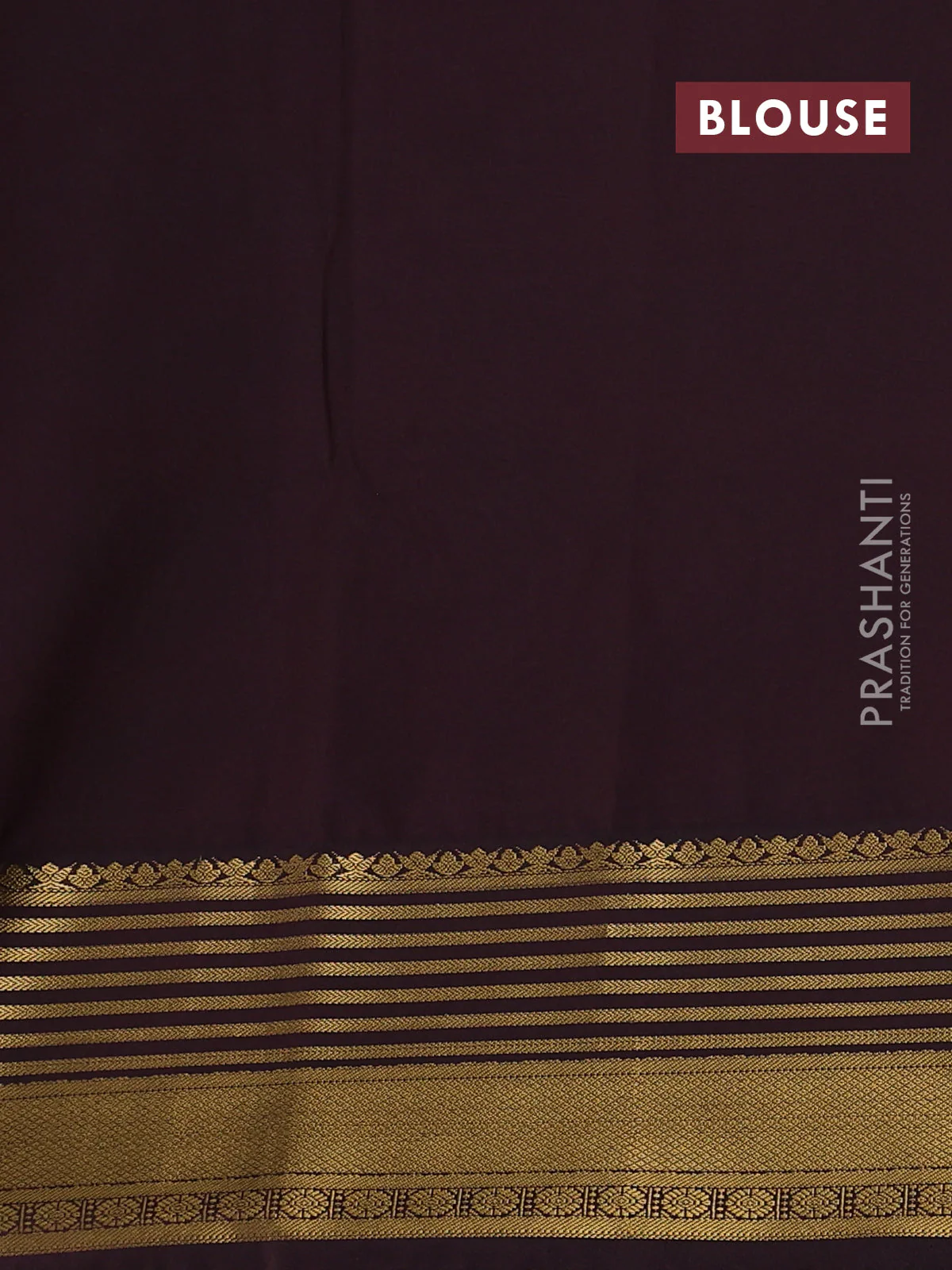 Semi soft silk saree orange and coffee brown with allover zari woven buttas and zari woven korvai border - Image 3