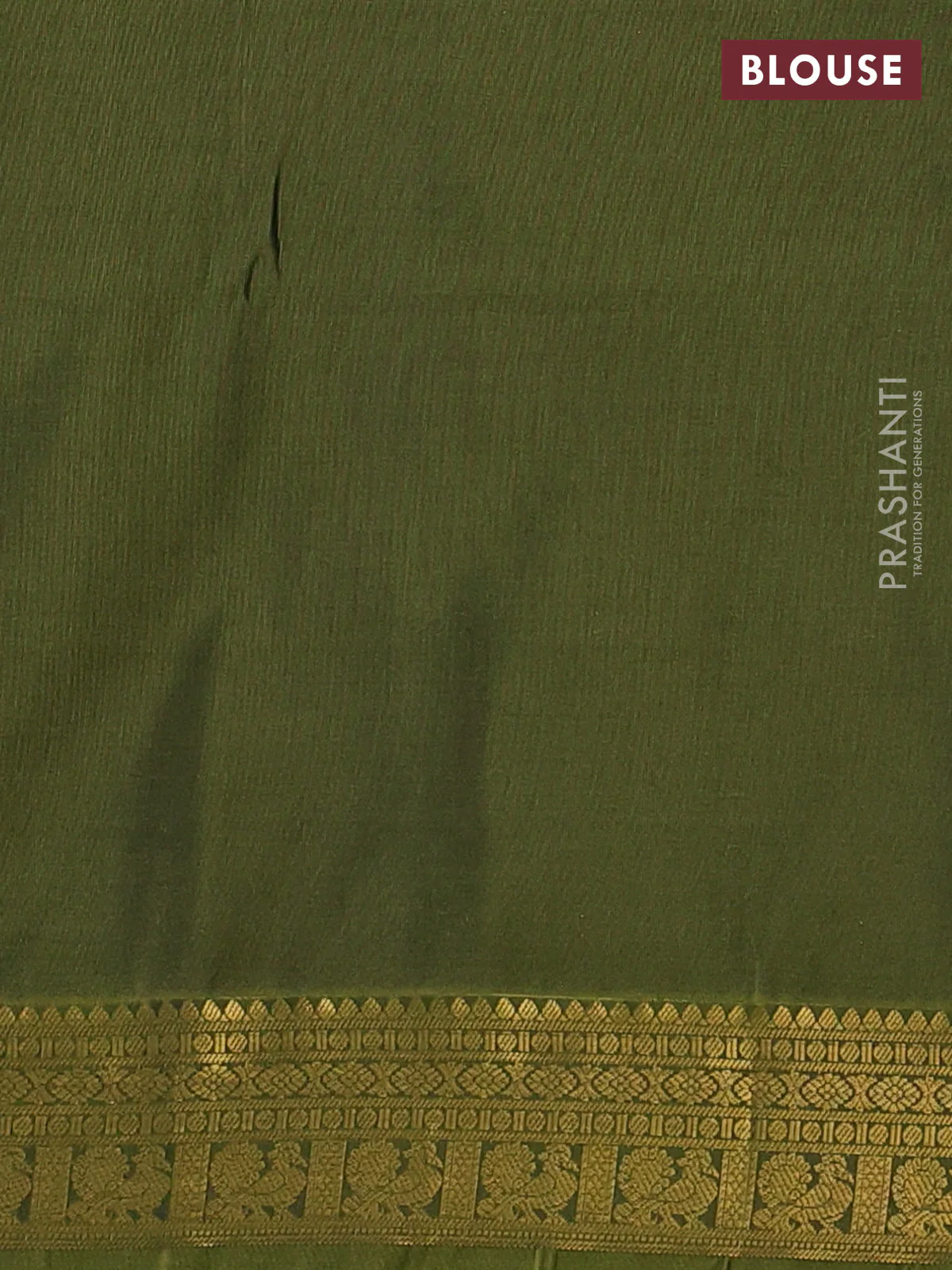 Semi soft silk saree pastel purple and light green with allover zari woven buttas and zari woven korvai border - Image 3
