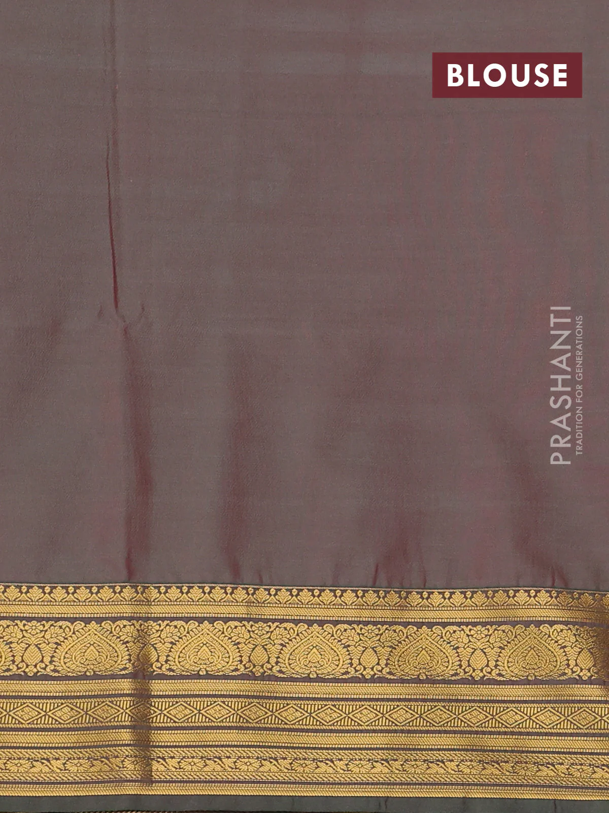 Semi soft silk saree peach pink and green with allover zari woven buttas and zari woven korvai border - Image 3