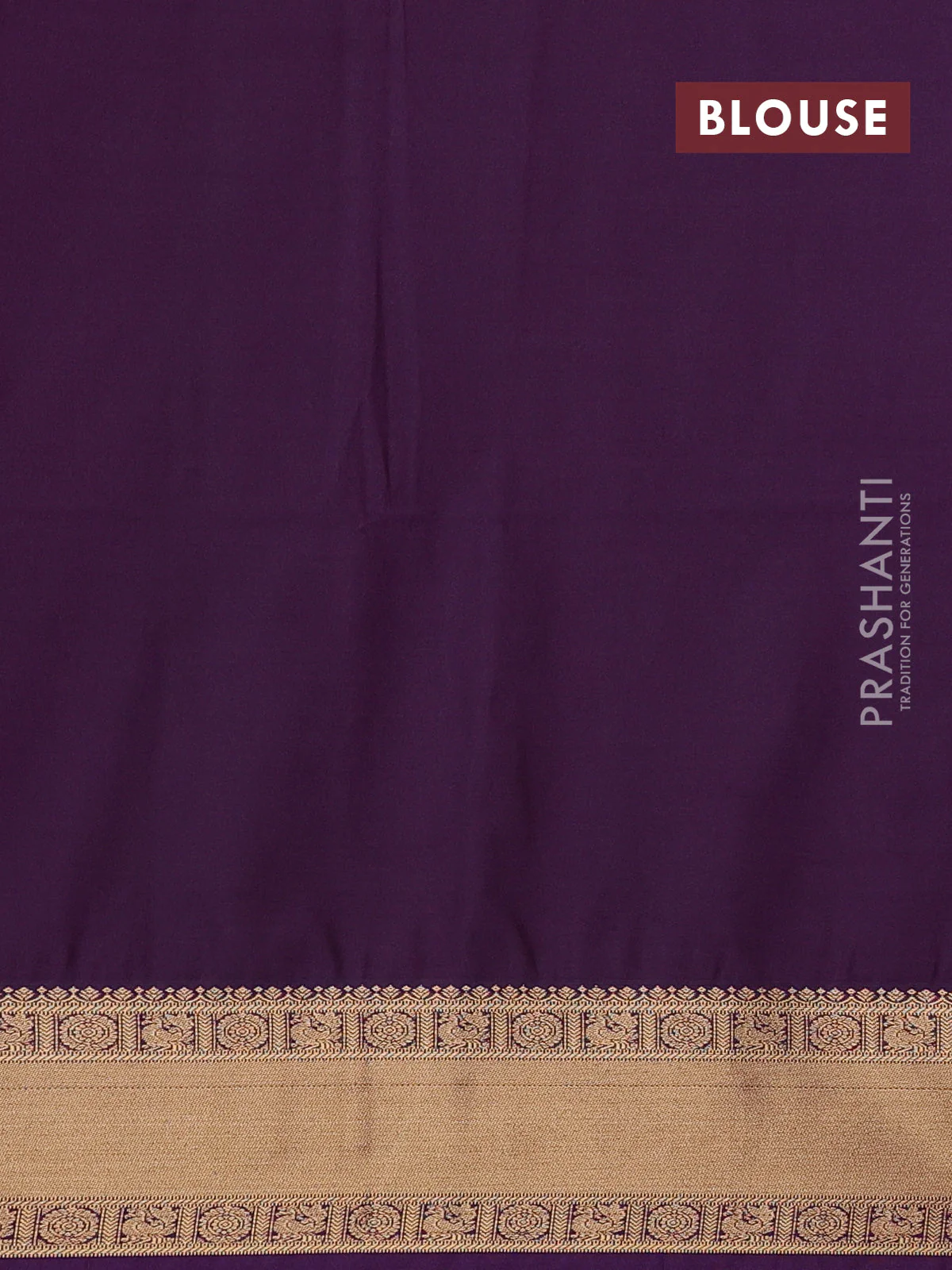 Semi soft silk saree peach pink and purple with allover zari woven buttas and zari woven border - Image 3