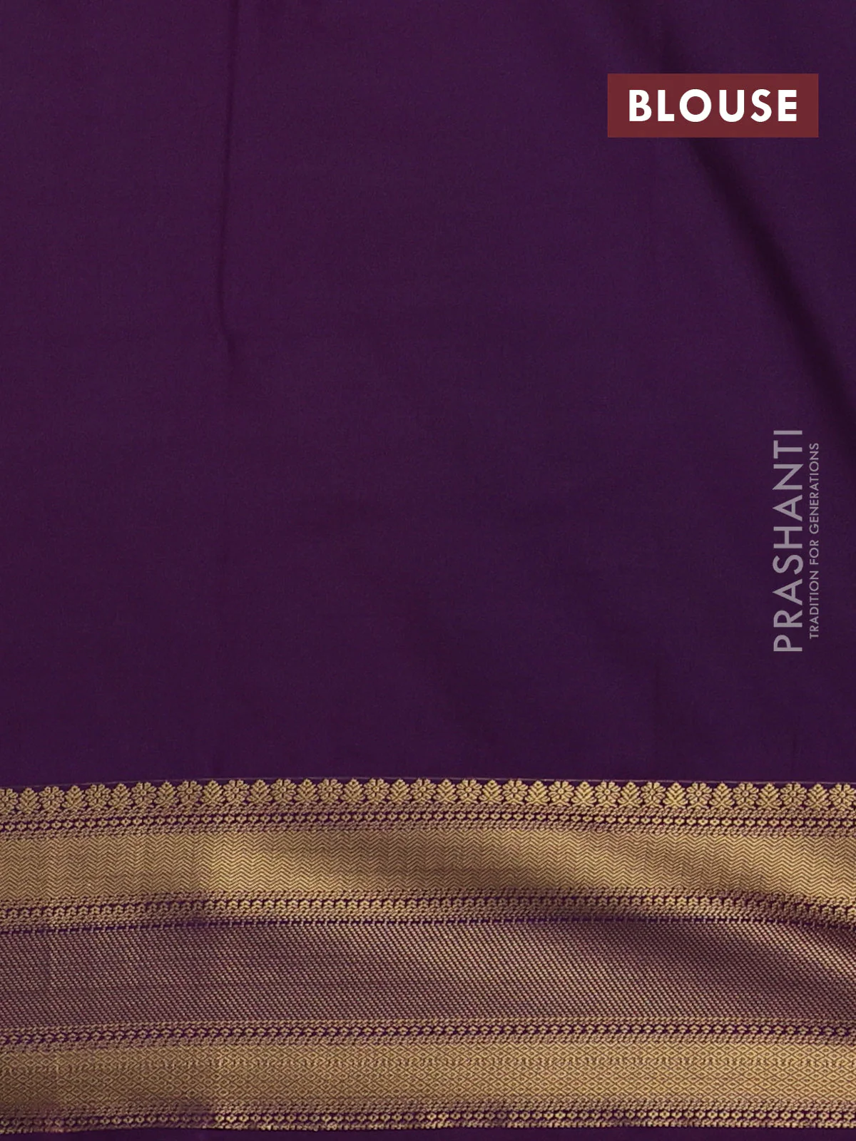Semi soft silk saree peach pink and violet with allover zari weaves & buttas and zari woven border - Image 3