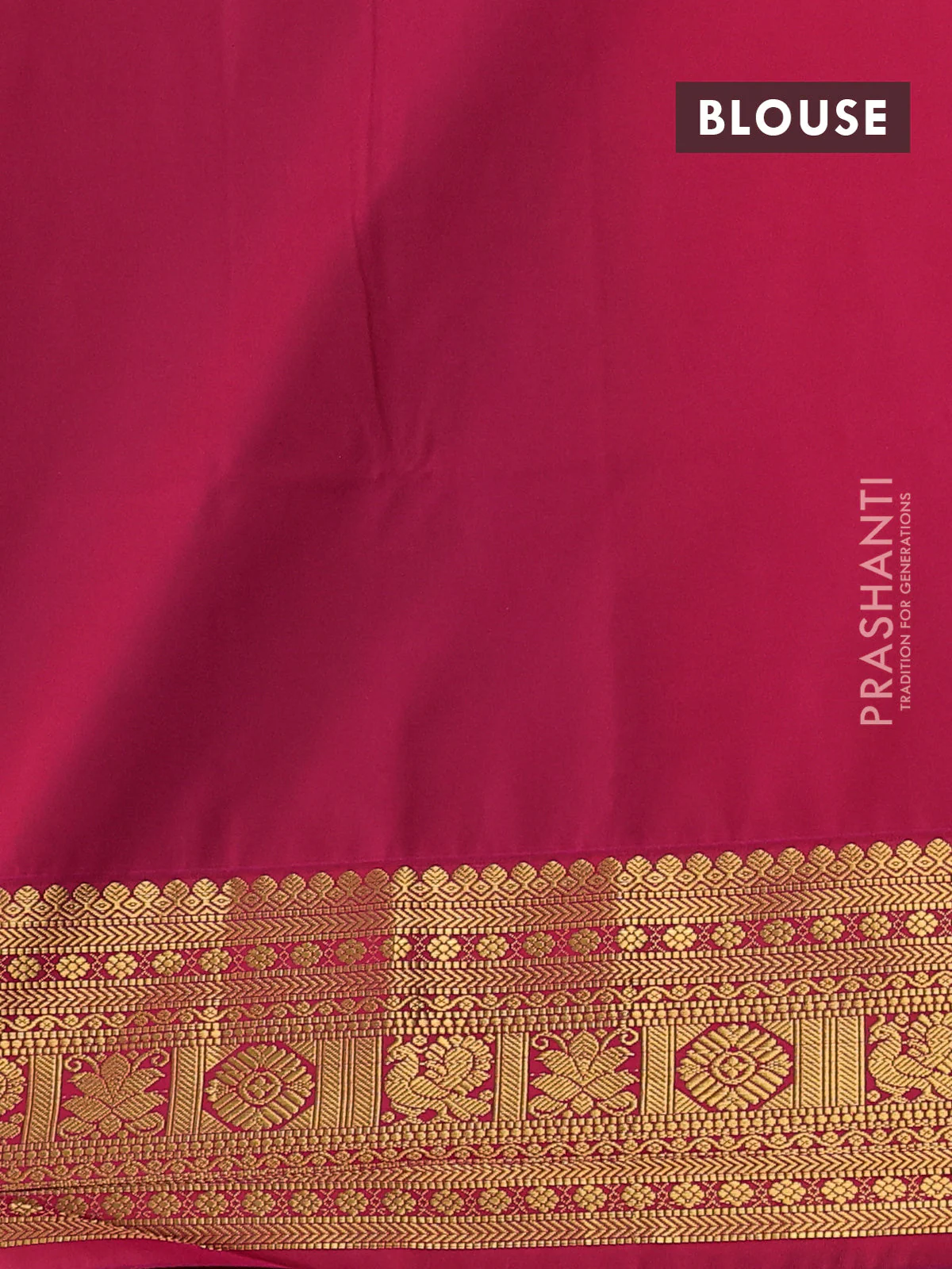 Semi soft silk saree peacock blue and pink with allover zari weaves & buttas and zari woven border - Image 3