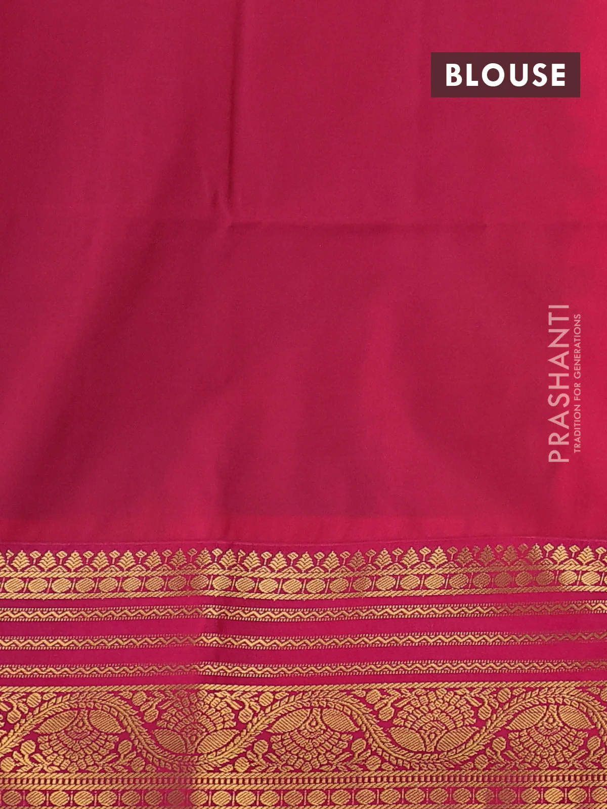 Semi soft silk saree peacock blue and pink with allover zari woven buttas and zari woven border - Image 3