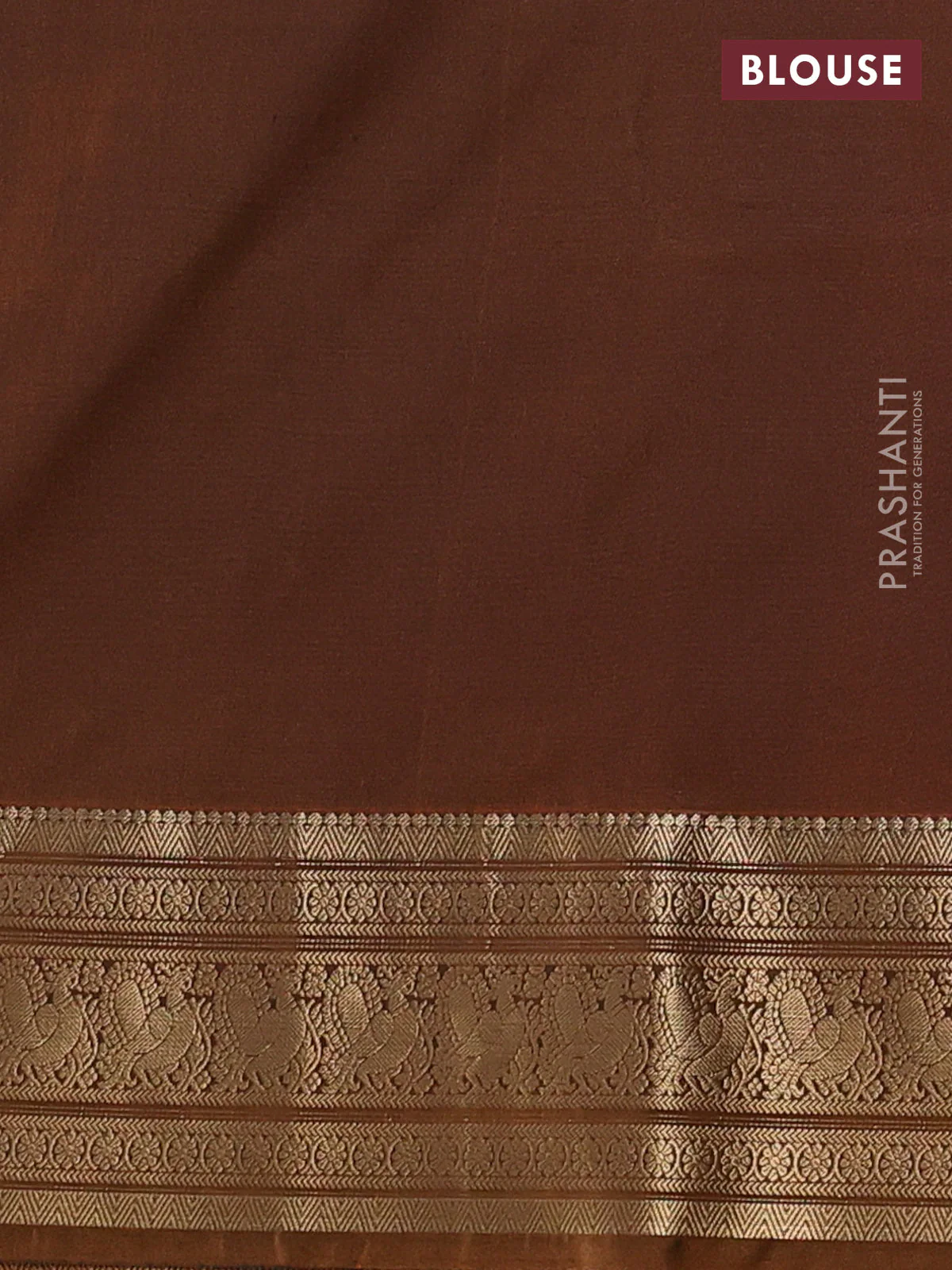 Semi soft silk saree peacock green and dark mustard with zari woven buttas and zari woven border - Image 3