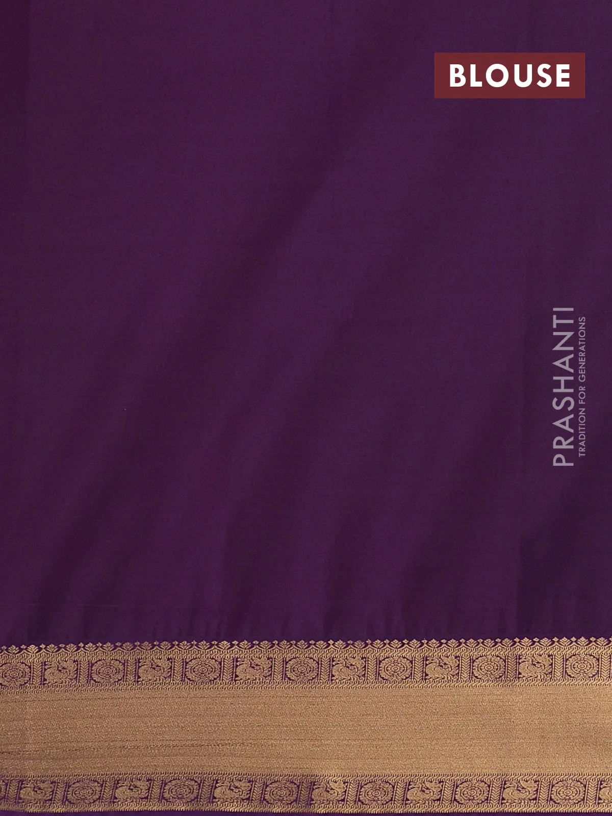 Semi soft silk saree pink and purple with allover zari woven buttas and zari woven border - Image 3