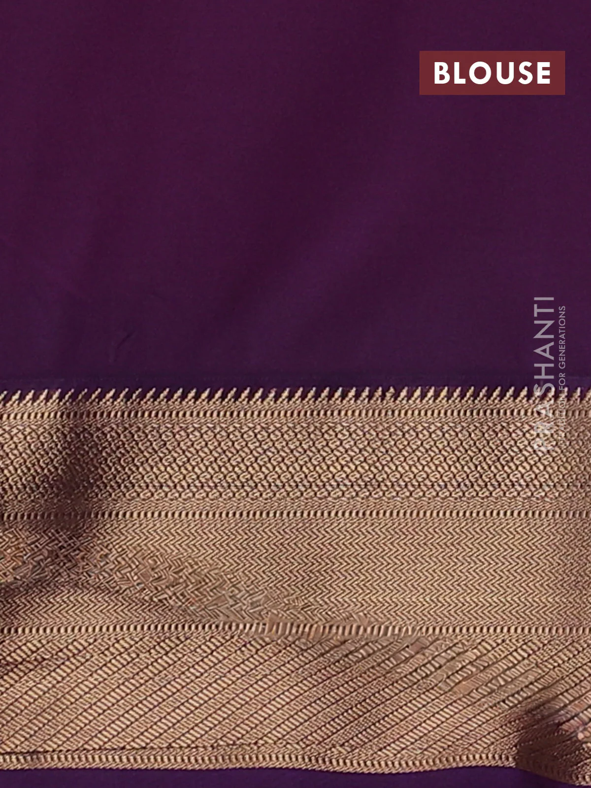Semi soft silk saree pink and purple with allover zari woven buttas and zari woven korvai border - Image 3