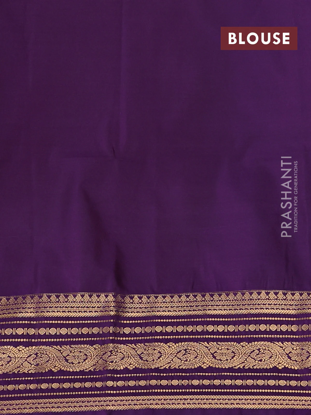 Semi soft silk saree pink and violet with allover zari woven buttas and zari woven korvai border - Image 3