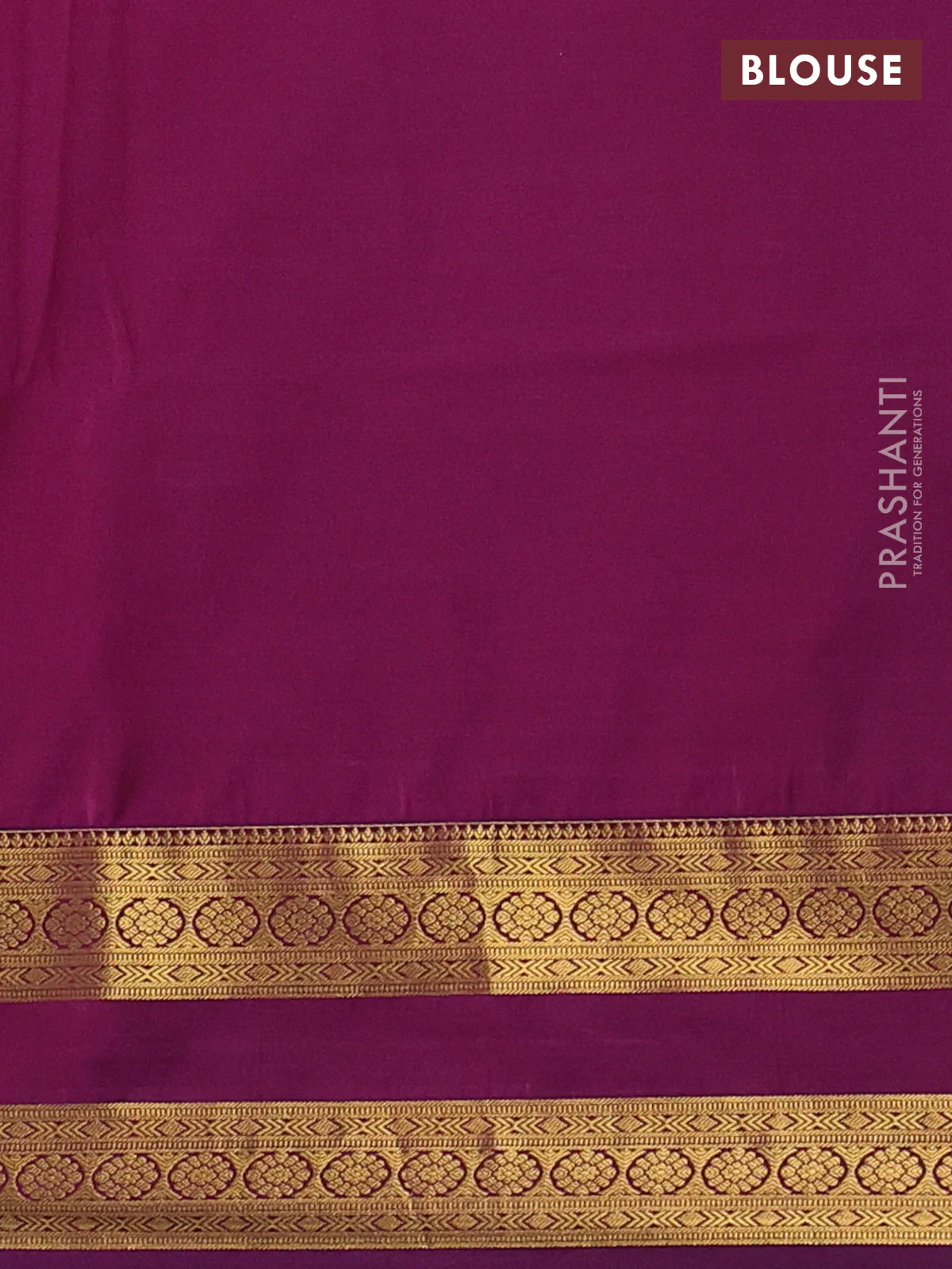 Semi soft silk saree reddish orange and purple with allover zari woven buttas and zari woven korvai border - Image 3