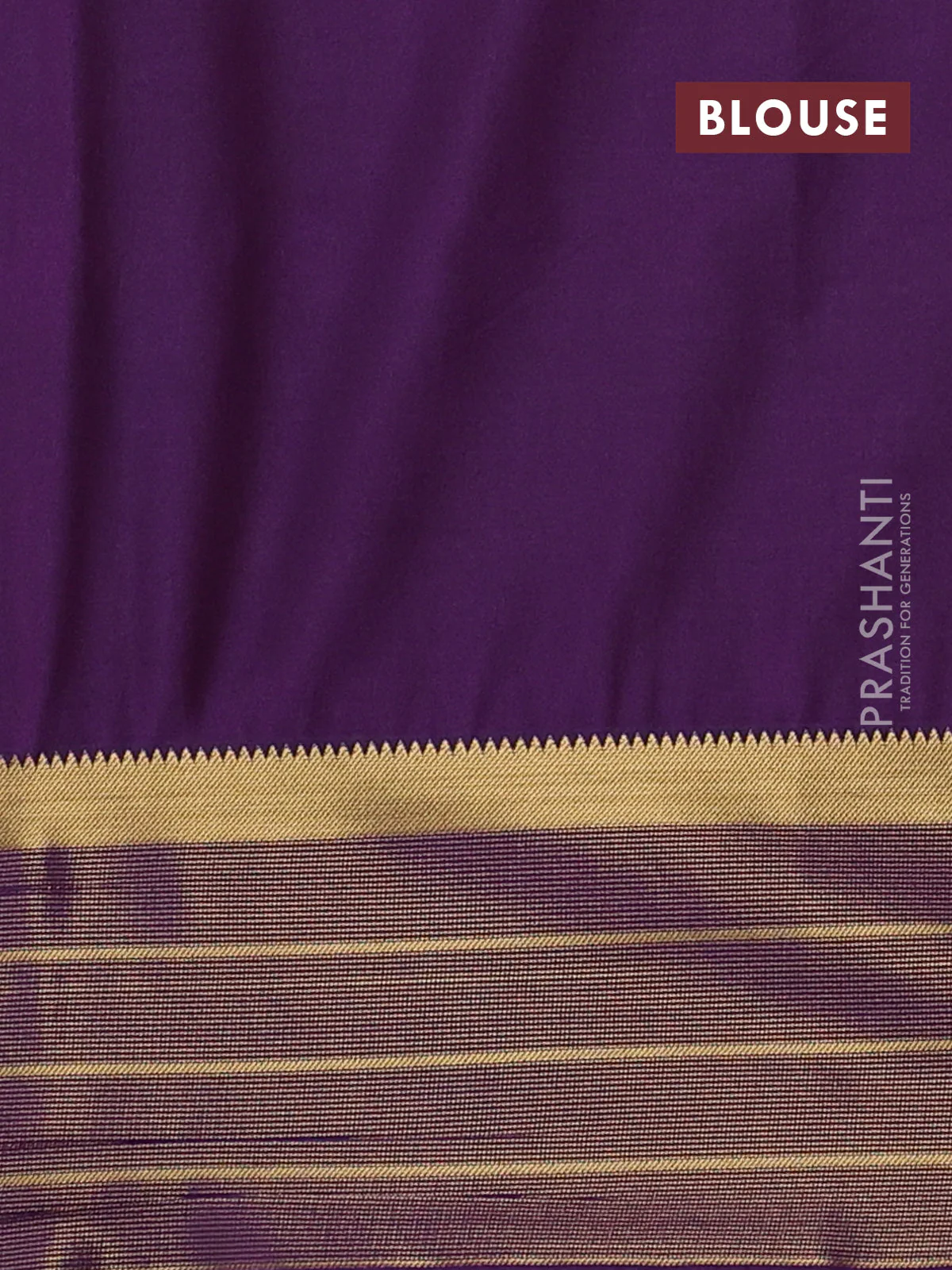 Semi soft silk saree wine shade and violet with allover paisley zari woven buttas and zari woven border - Image 3