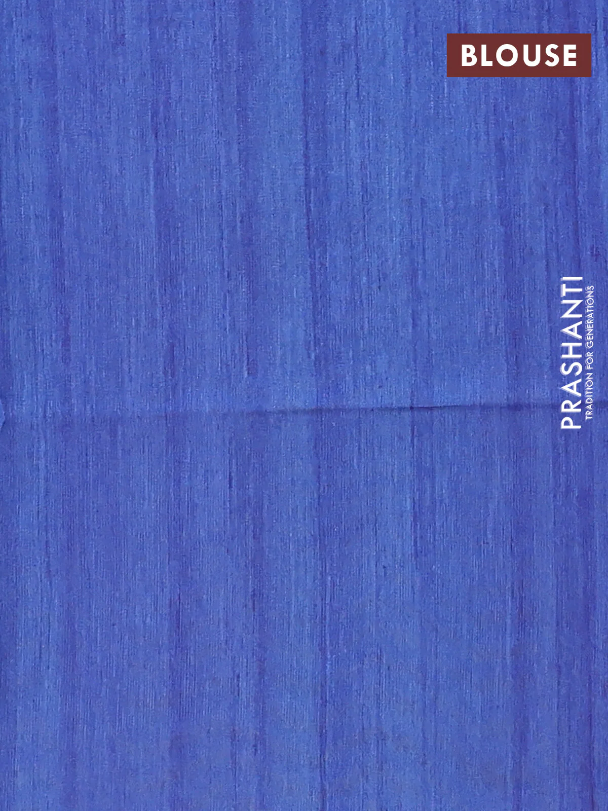Semi tussar saree blue and beige with butta prints and madhubani printed pallu & border - Image 4