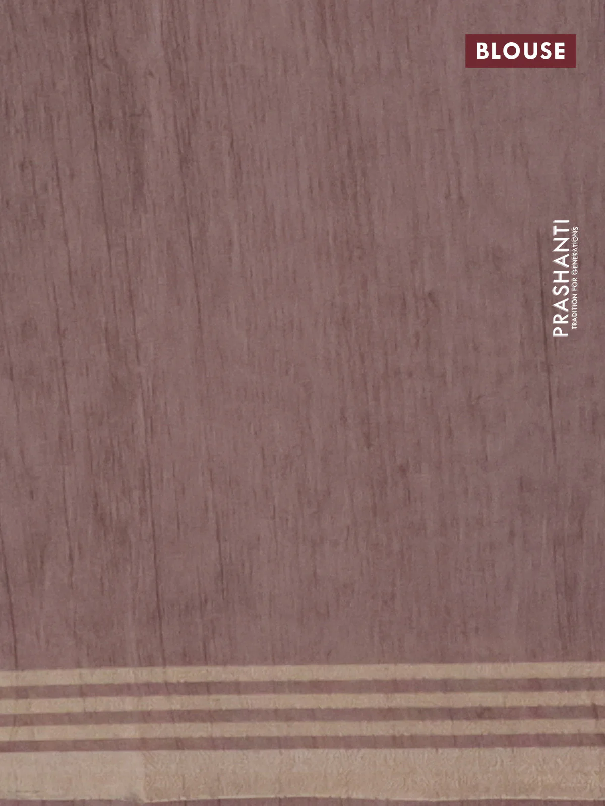 Semi tussar saree dark grey with allover prints and zari woven border - Image 4