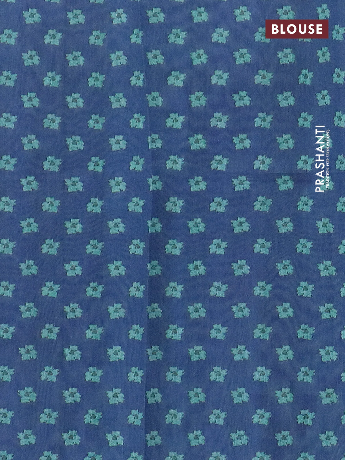 Semi tussar saree dark mustard and blue with allover ikat prints and madhubani printed zari woven border - Image 4