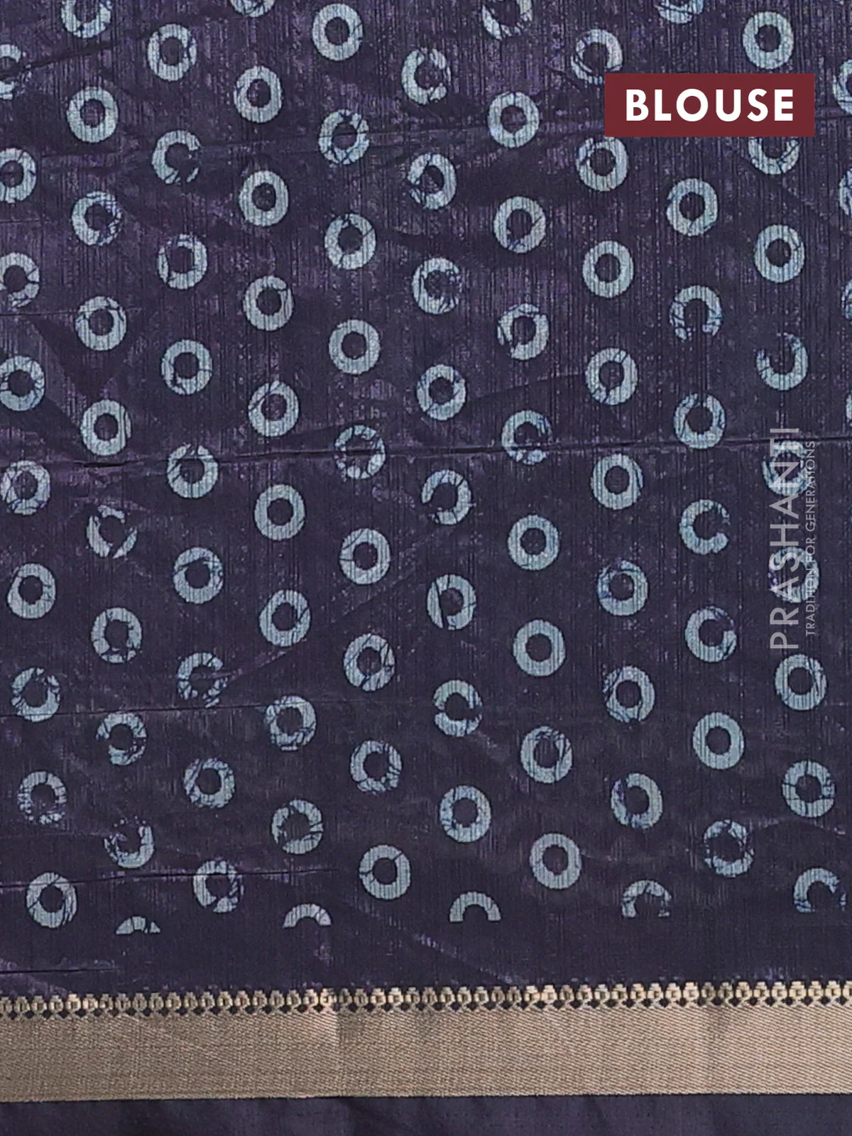 Semi tussar saree elephant grey with annam butta prints and zari woven border - Image 4