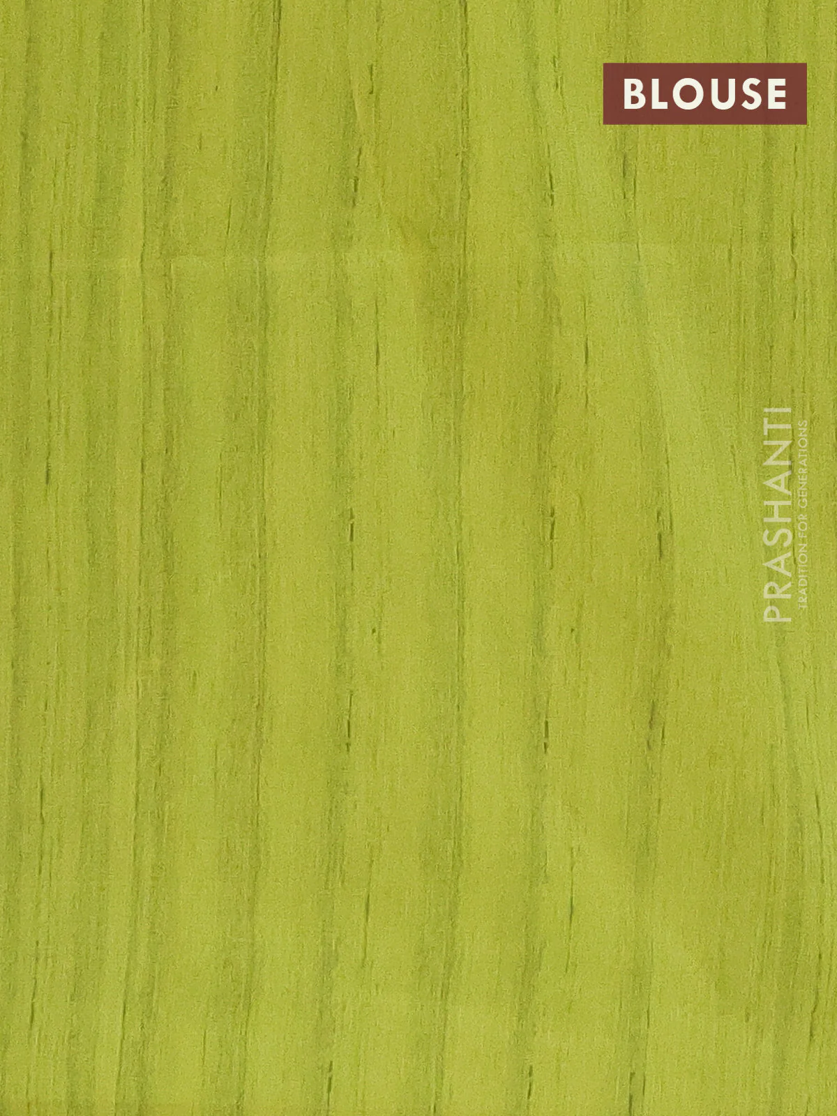 Semi tussar saree fluorescent green and beige with bandhini butta prints and mandhubani printed pallu - Image 4