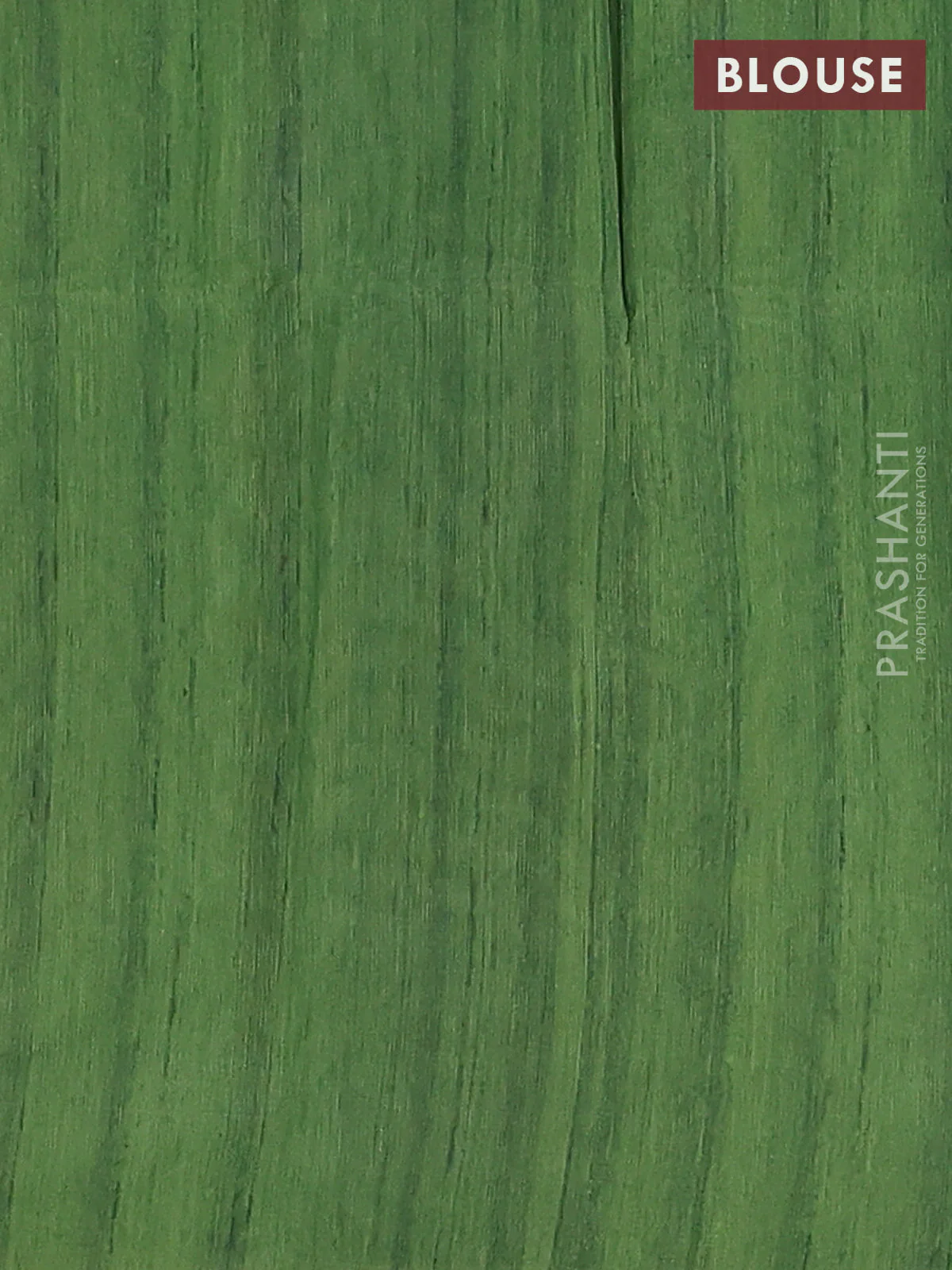Semi tussar saree green and beige with allover bandhani prints and madhubani printed pallu & border - Image 4