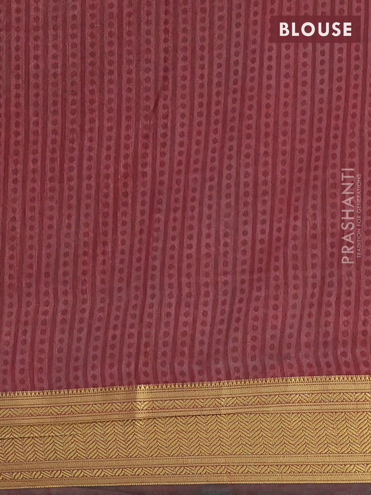 Semi tussar saree green and maroon with allover ikat prints and zari woven border - Image 4