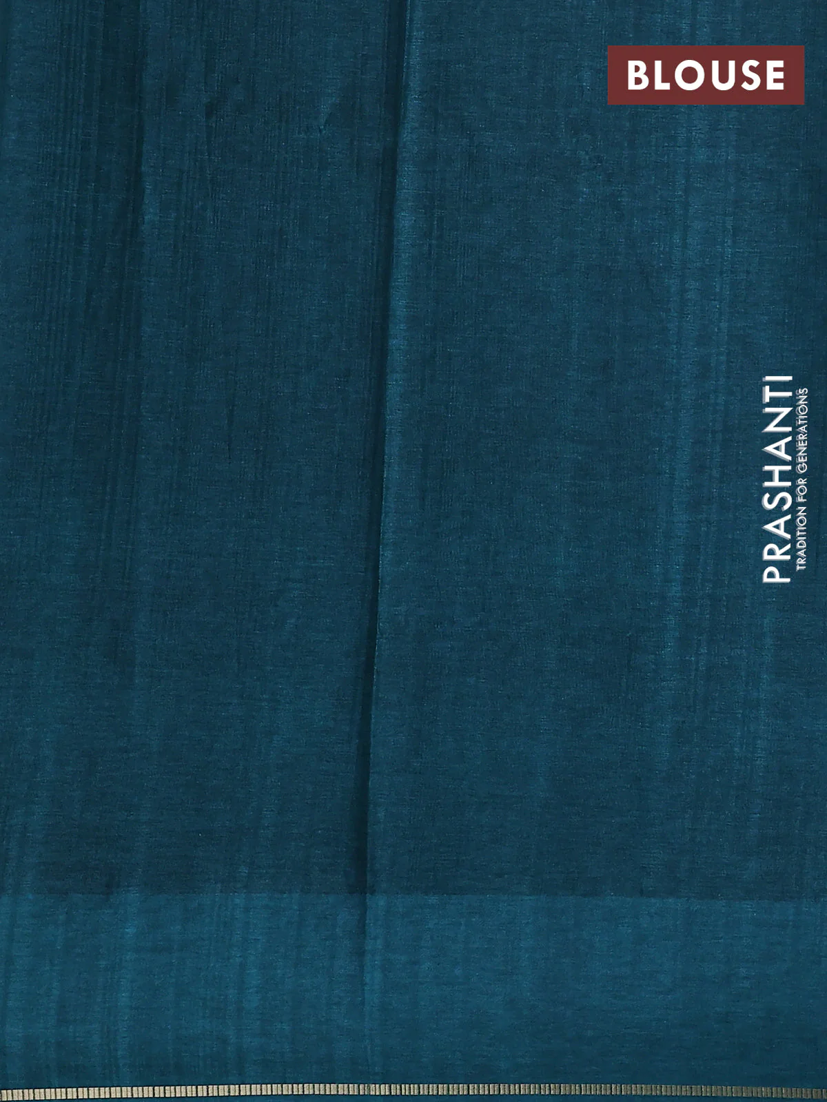 Semi tussar saree green with allover zari checked pattern and embroidery border - Image 3