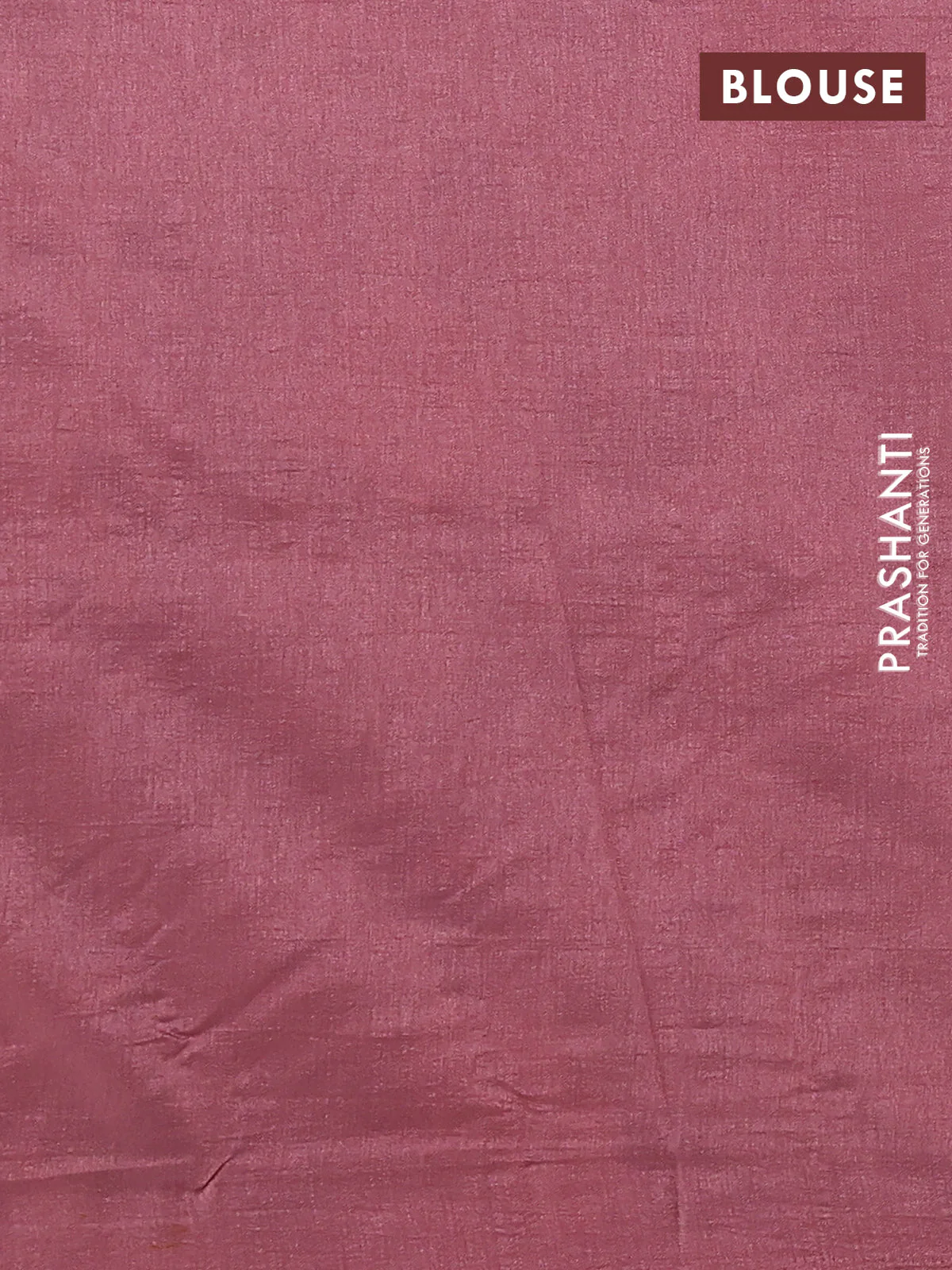 Semi tussar saree grey and dark peach with allover kalamkari prints and mirror work - Image 3