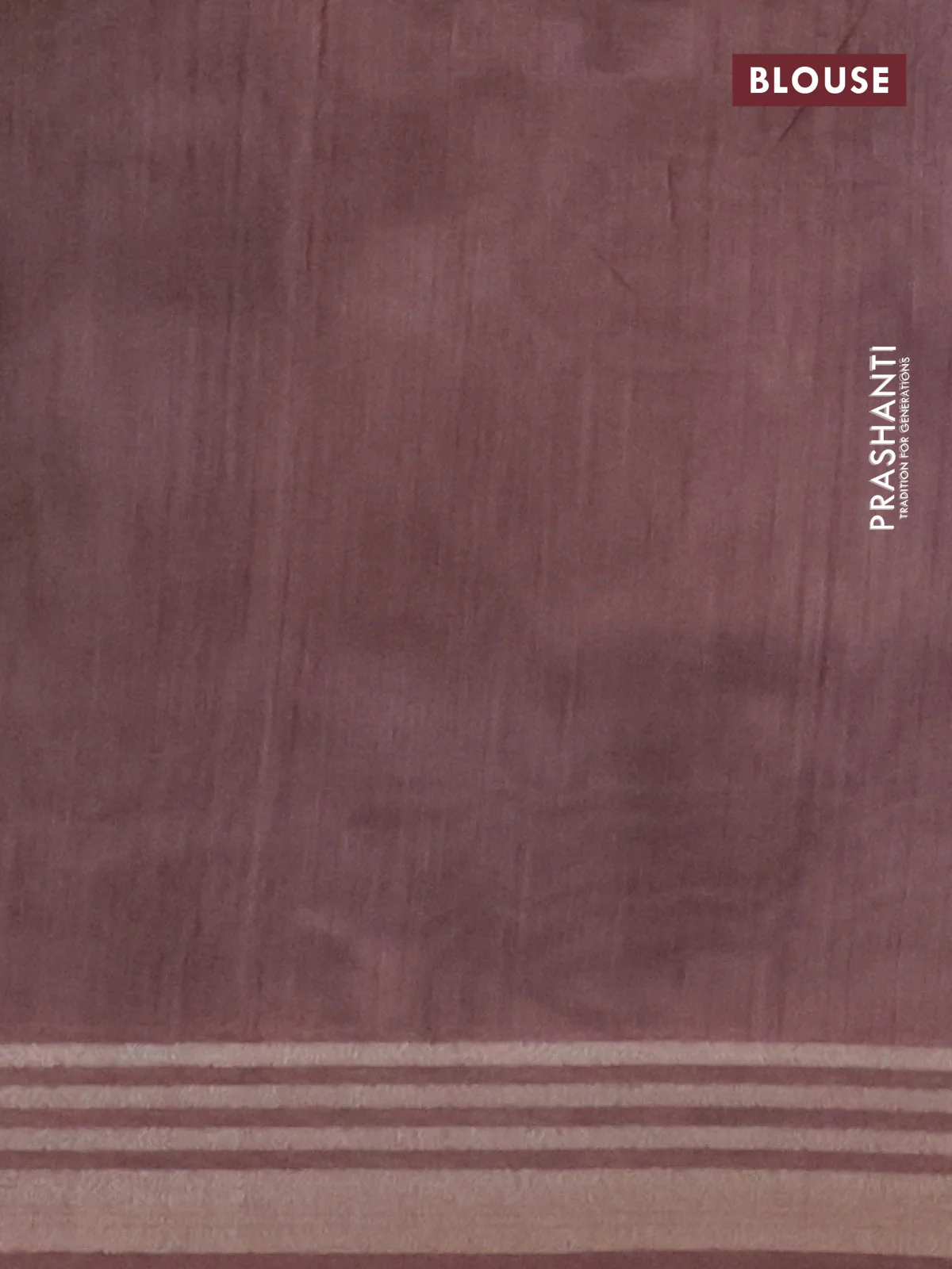 Semi tussar saree grey shade and brown with allover prints and zari woven border - Image 4