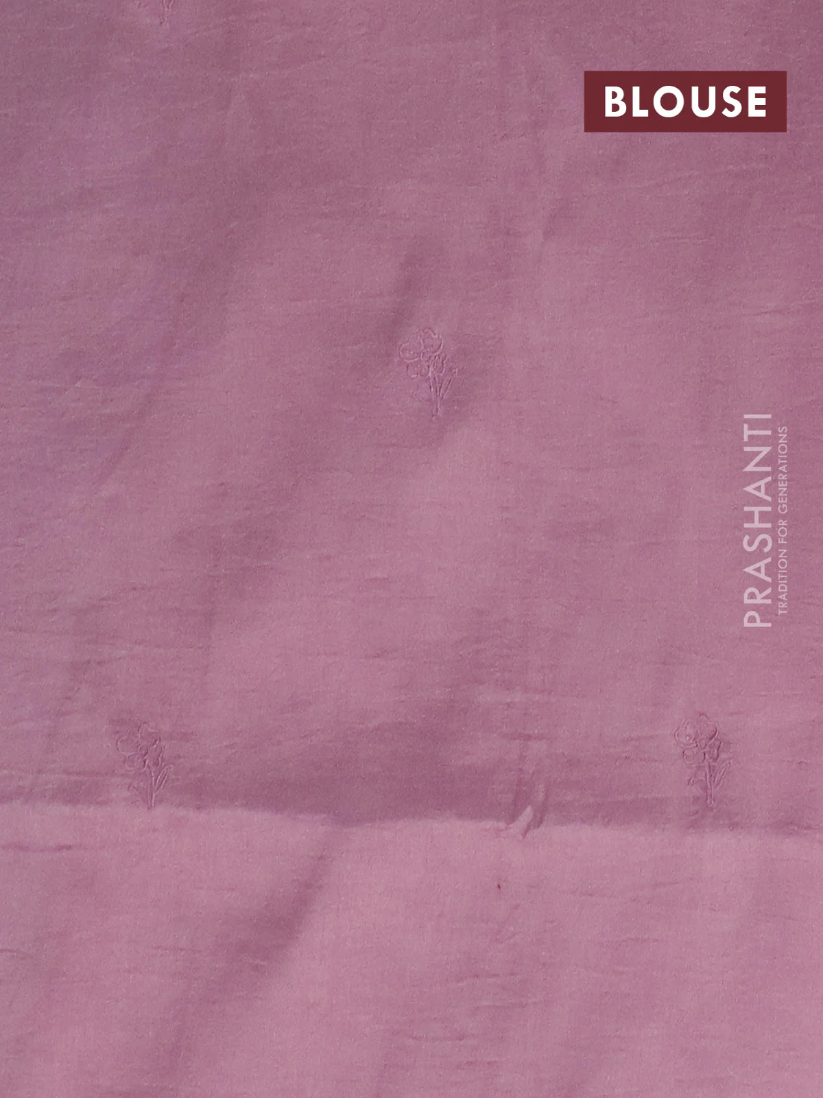Semi tussar saree pastel pink with floral embroidery work and applique work border - Image 4