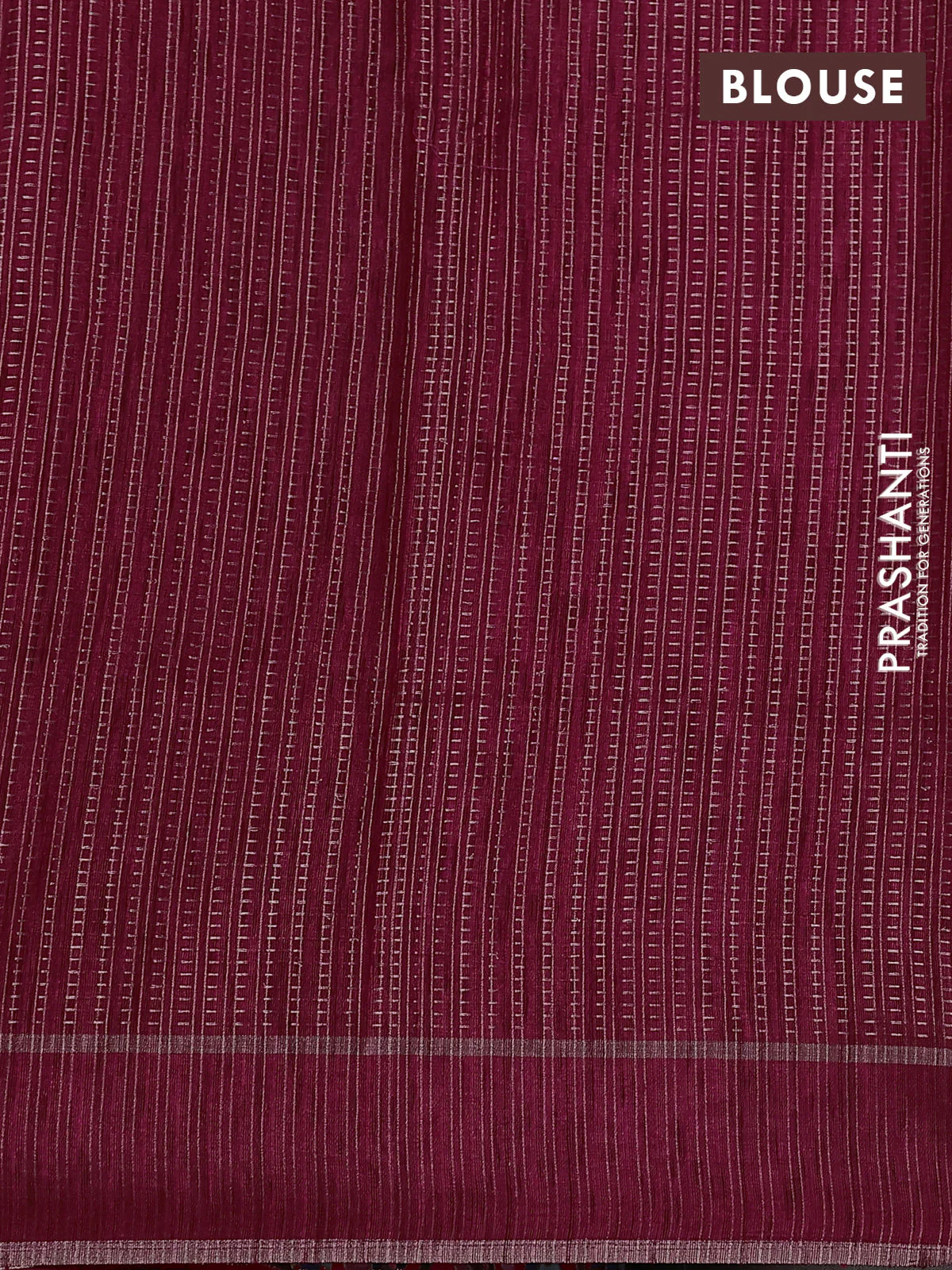 Semi tussar saree pink with zari weaves and embroidery border - Image 3