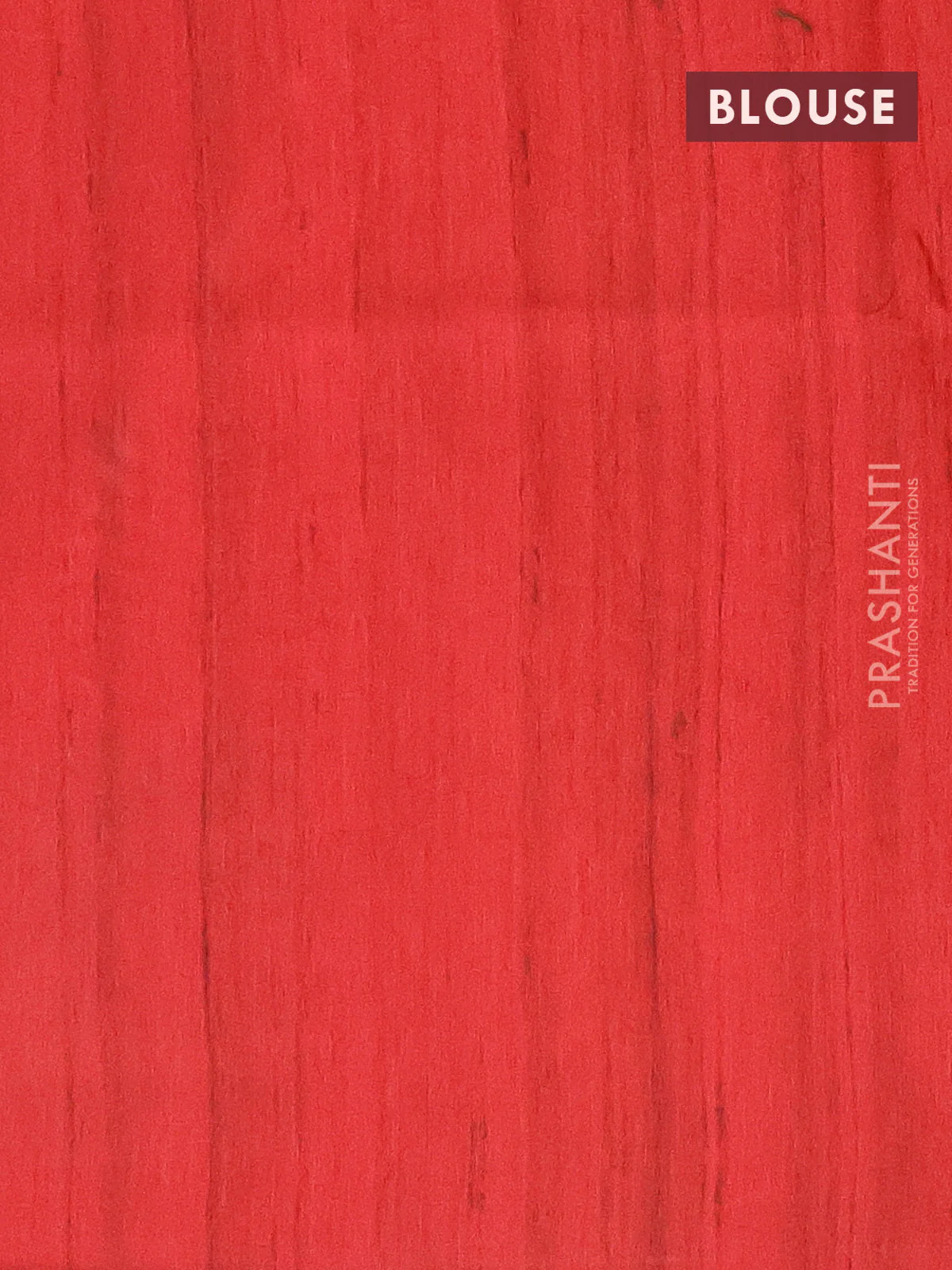 Semi tussar saree red and beige with butta prints and madhubani printed pallu - Image 4