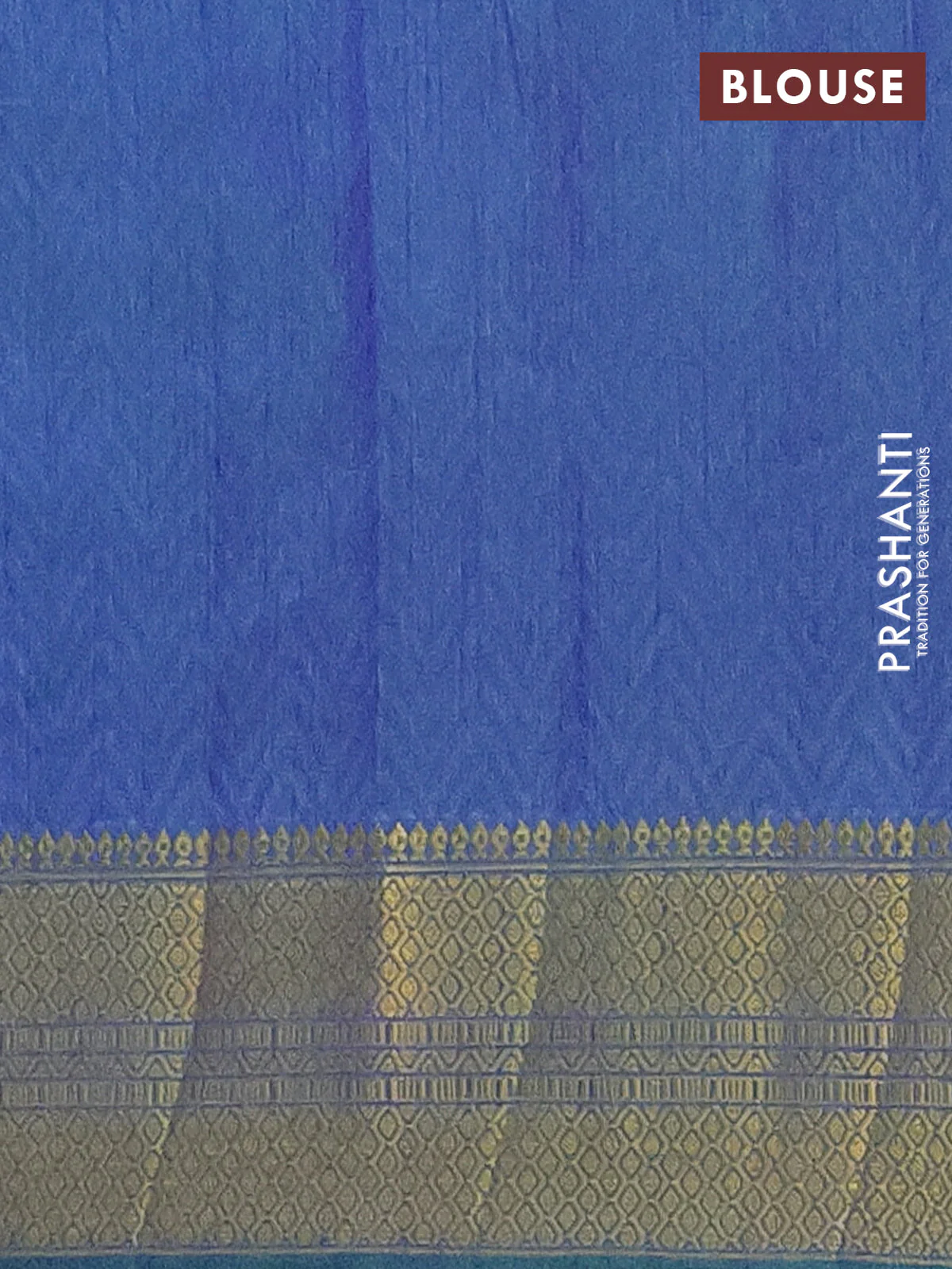 Semi tussar saree teal bluish green and dual shade of violet with allover patola prints and zari woven border - Image 4