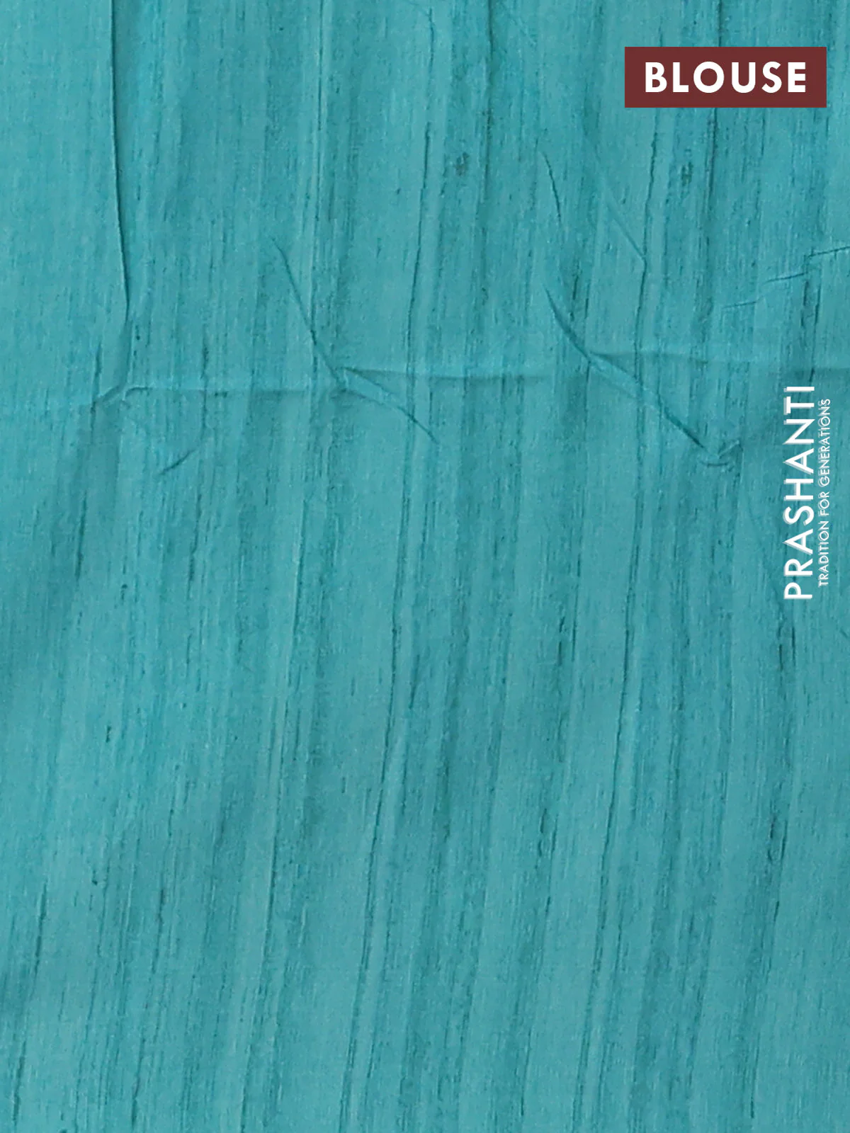 Semi tussar saree teal green and beige with allover bandhani prints and madhubani printed pallu & border - Image 4