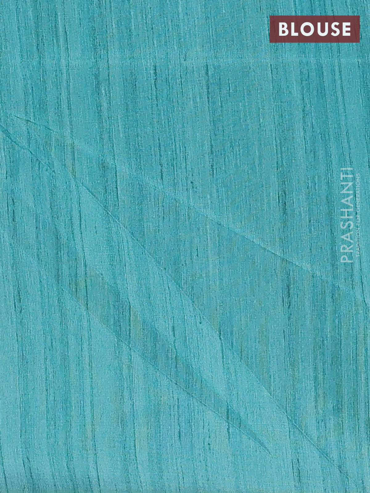 Semi tussar saree teal green and beige with allover butta prints and madhubani printed pallu & border - Image 4