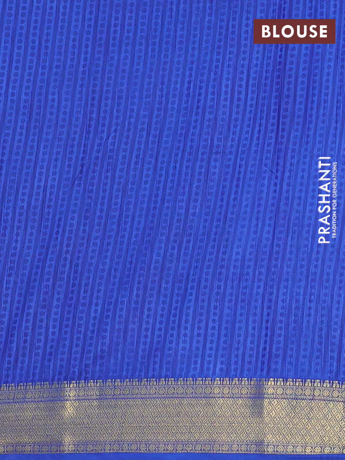 Semi tussar saree teal green and blue with allover ikat prints and zari woven border - Image 4