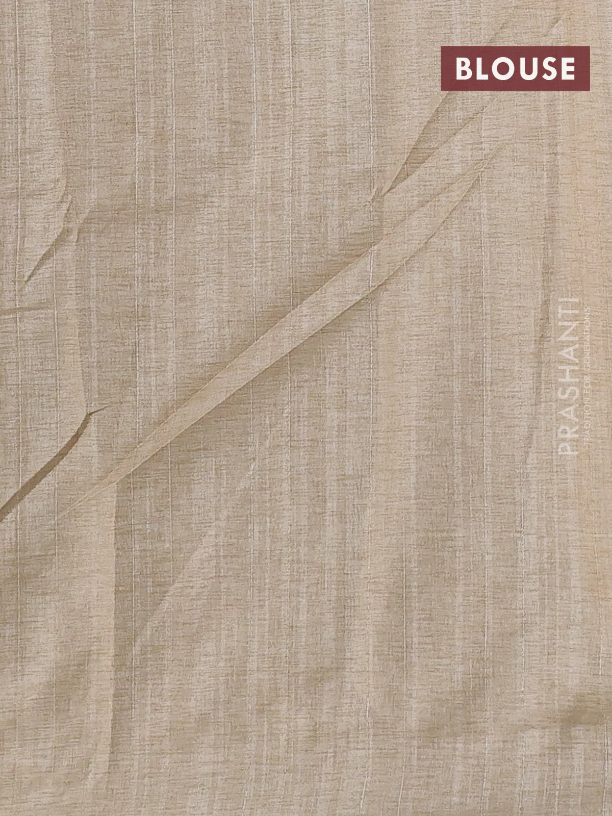 Semi tussar saree wine shade and beige with allover bandhani prints and embroidery cut work border - Image 3