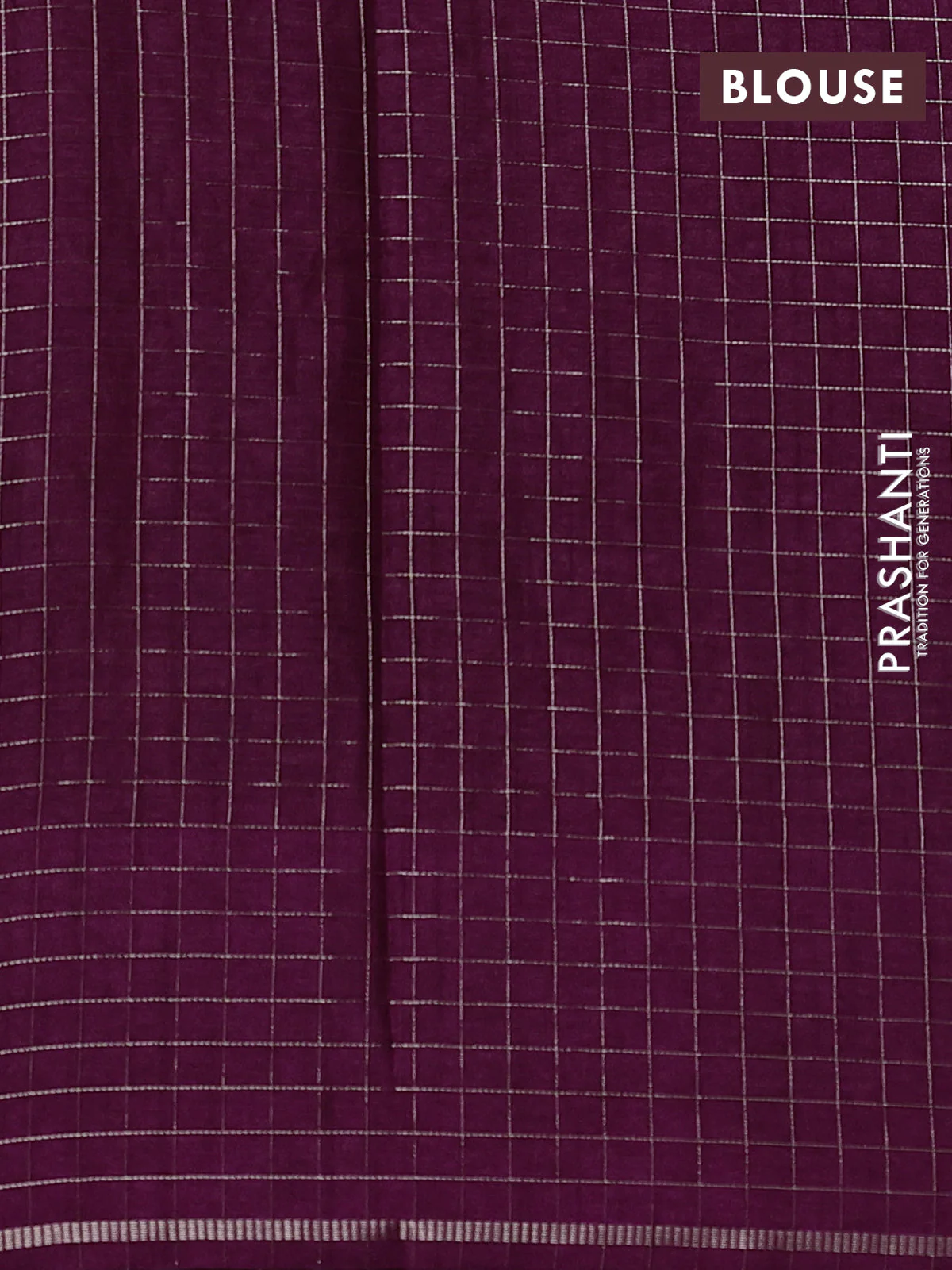 Semi tussar saree wine shade with allover embroidery design and zari woven border - Image 3