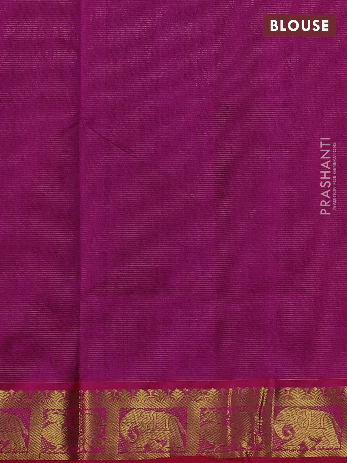 Silk cotton saree black and pink with allover vairosi pattern and zari woven border - Image 3