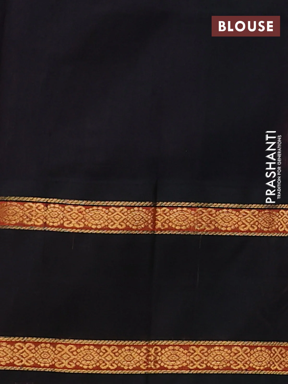 Silk cotton saree candy pink and black with allover self emboss & zari buttas and rettapet zari woven korvai border - Image 3