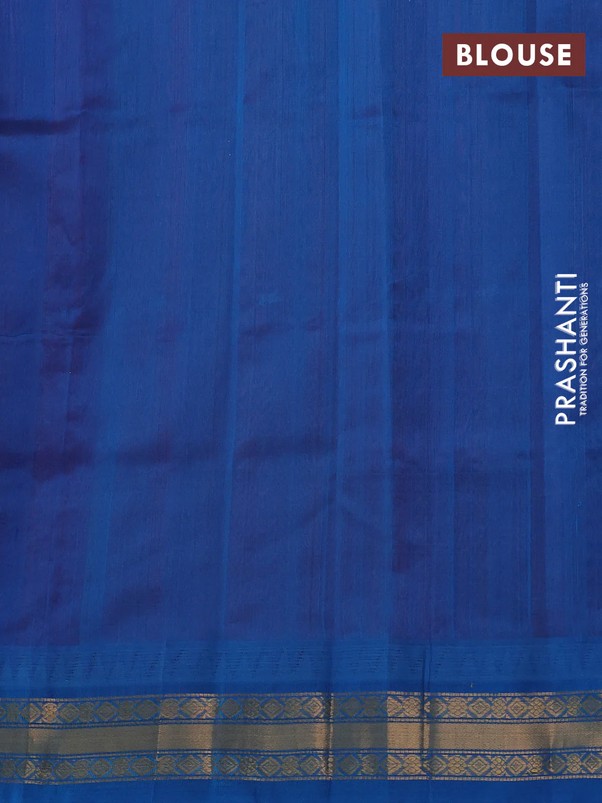 Silk cotton saree candy pink and cs blue with zari woven buttas and temple design zari woven korvai border - Image 3