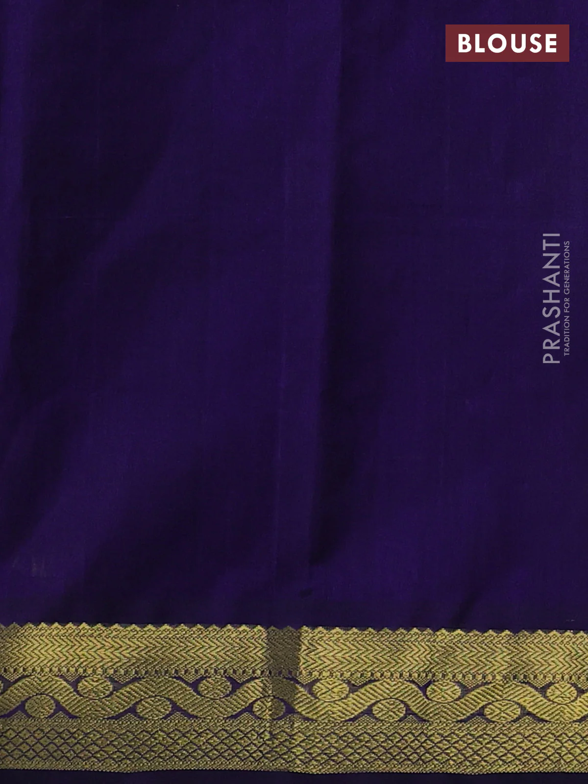 Silk cotton saree green shade and violet with allover paalum pazhamum checks & buttas and zari woven border - Image 3