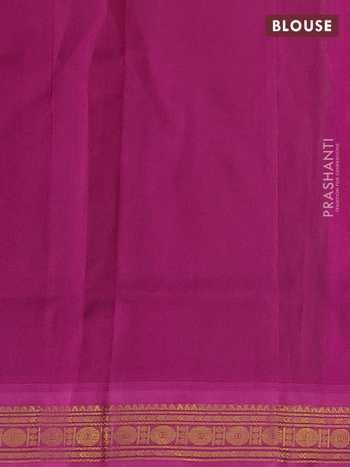 Silk cotton saree light green and pink with plain body and zari woven border - Image 3