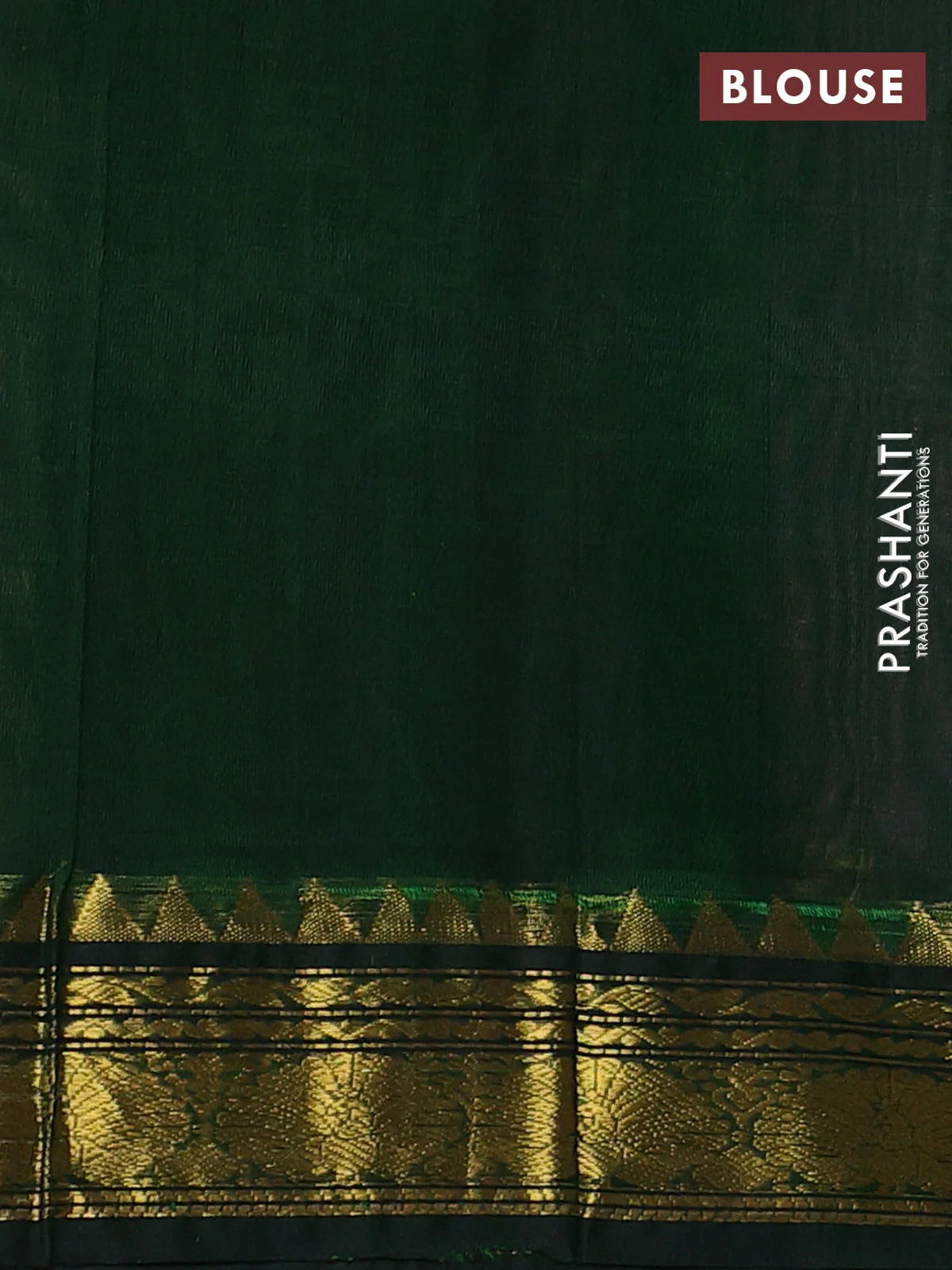 Silk cotton saree light pink and green with allover zari checked pattern and zari woven korvai border - Image 3