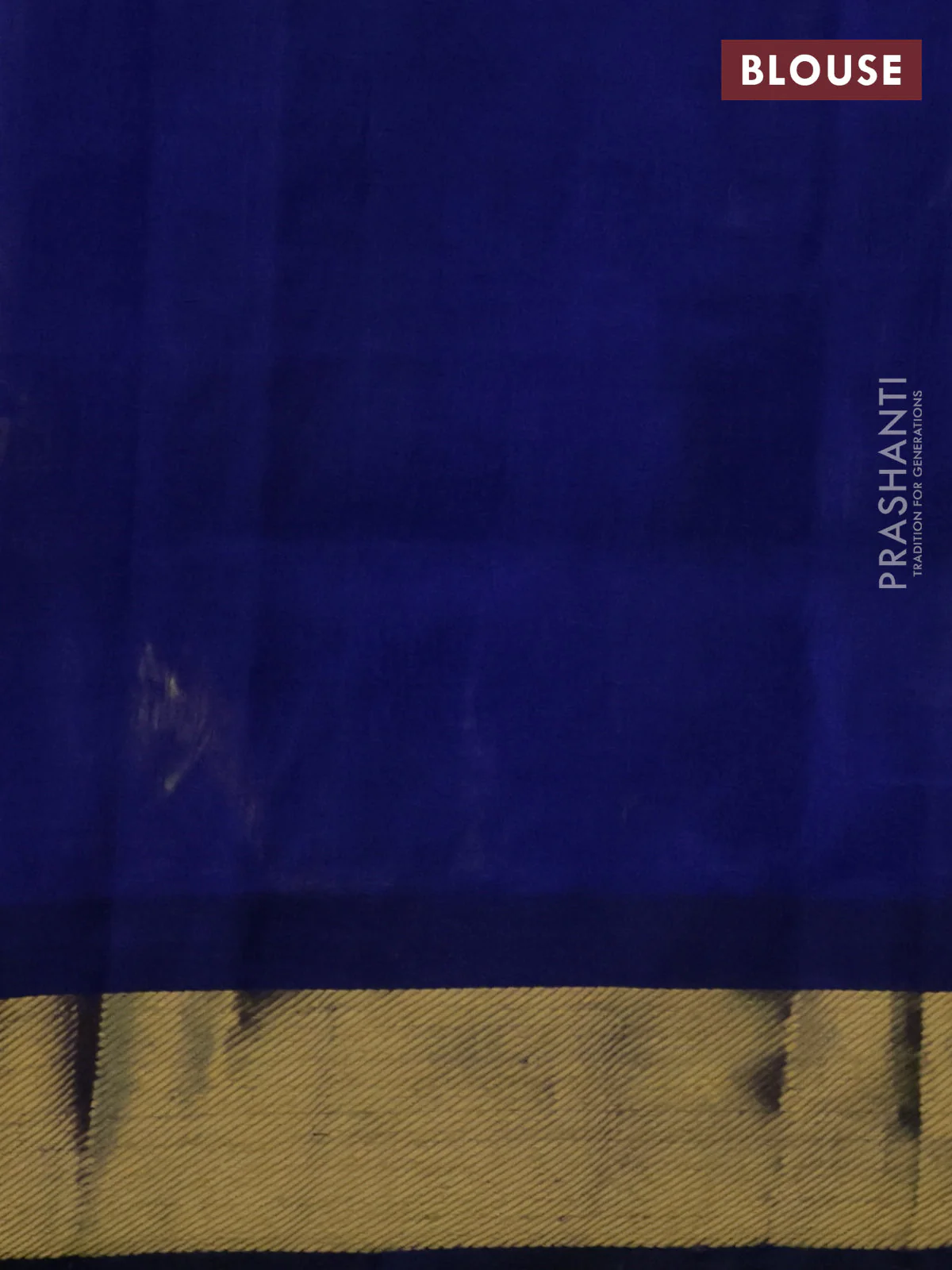 Silk cotton saree lime yellow and blue with allover paalum pazhamum checks & buttas and zari woven border - Image 3