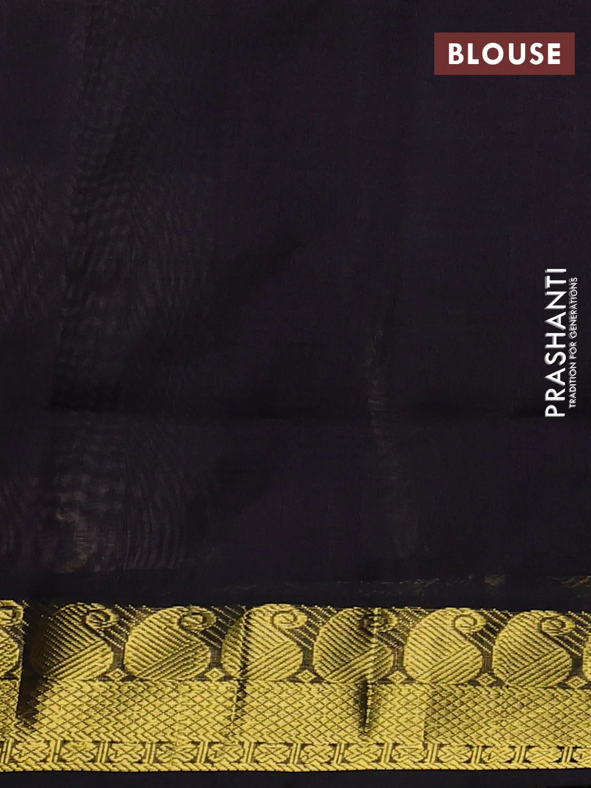 Silk cotton saree multi colour and black with allover paalum pazhamum checks pattern & temple zari buttas and zari woven border - Image 3