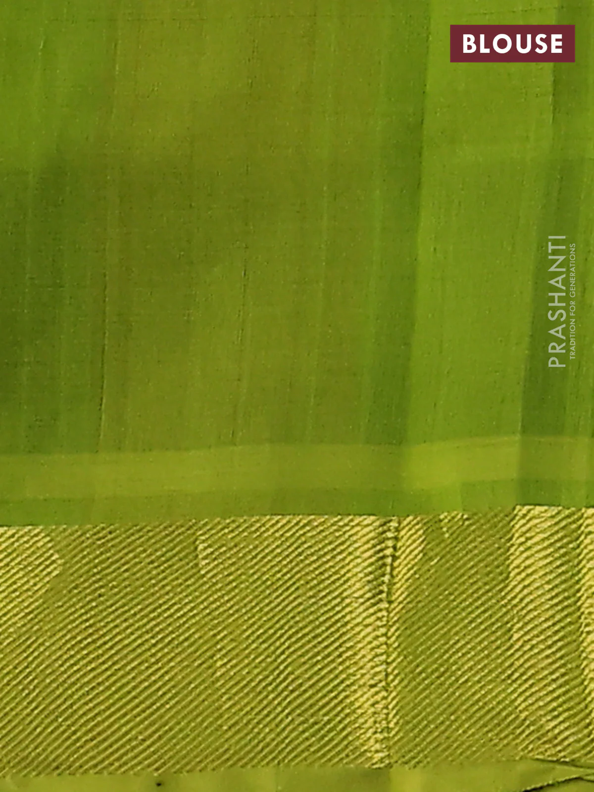 silk cotton saree multi colour and light green with allover paalum pazhamum checks pattern zari buttas and zari woven border - Image 3