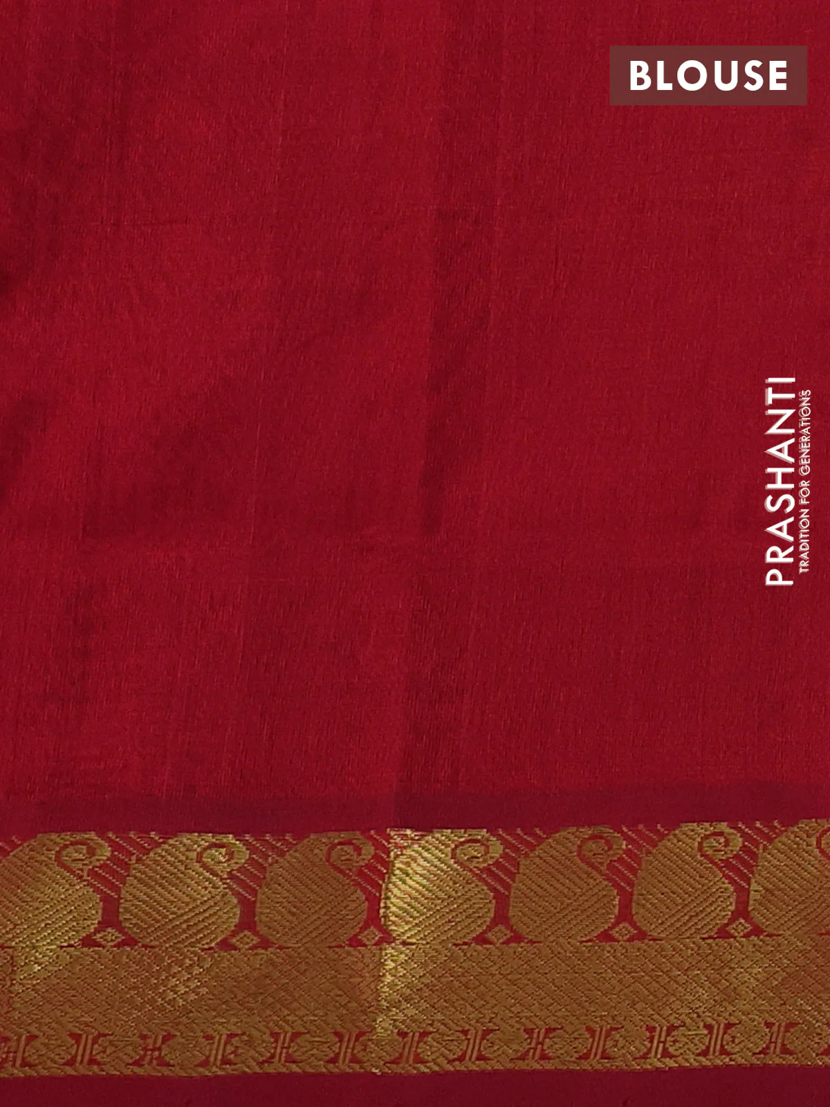 Silk cotton saree multi colour and maroon with allover paalum pazhamum checks & buttas and paisley zari woven border - Image 3