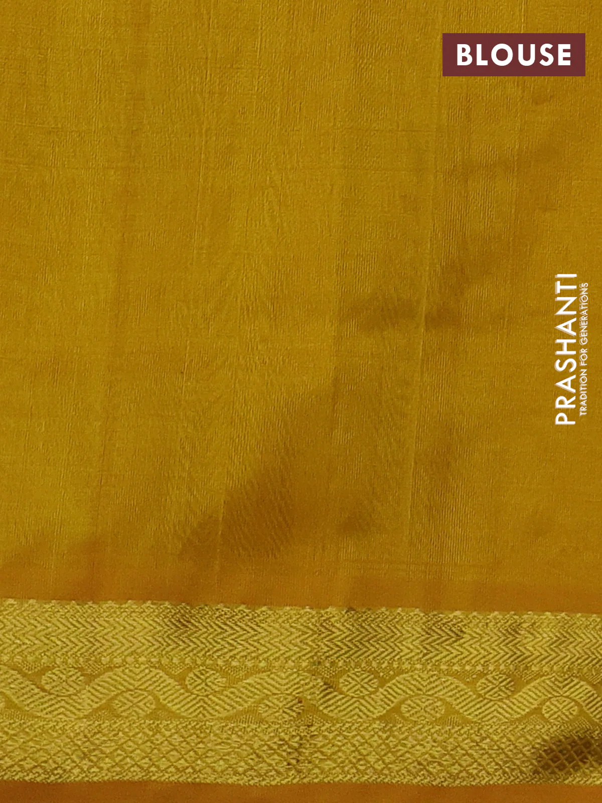 Silk cotton saree multi colour and mustard yellow with allover paalum pazhamum checks & buttas and zari woven border - Image 3