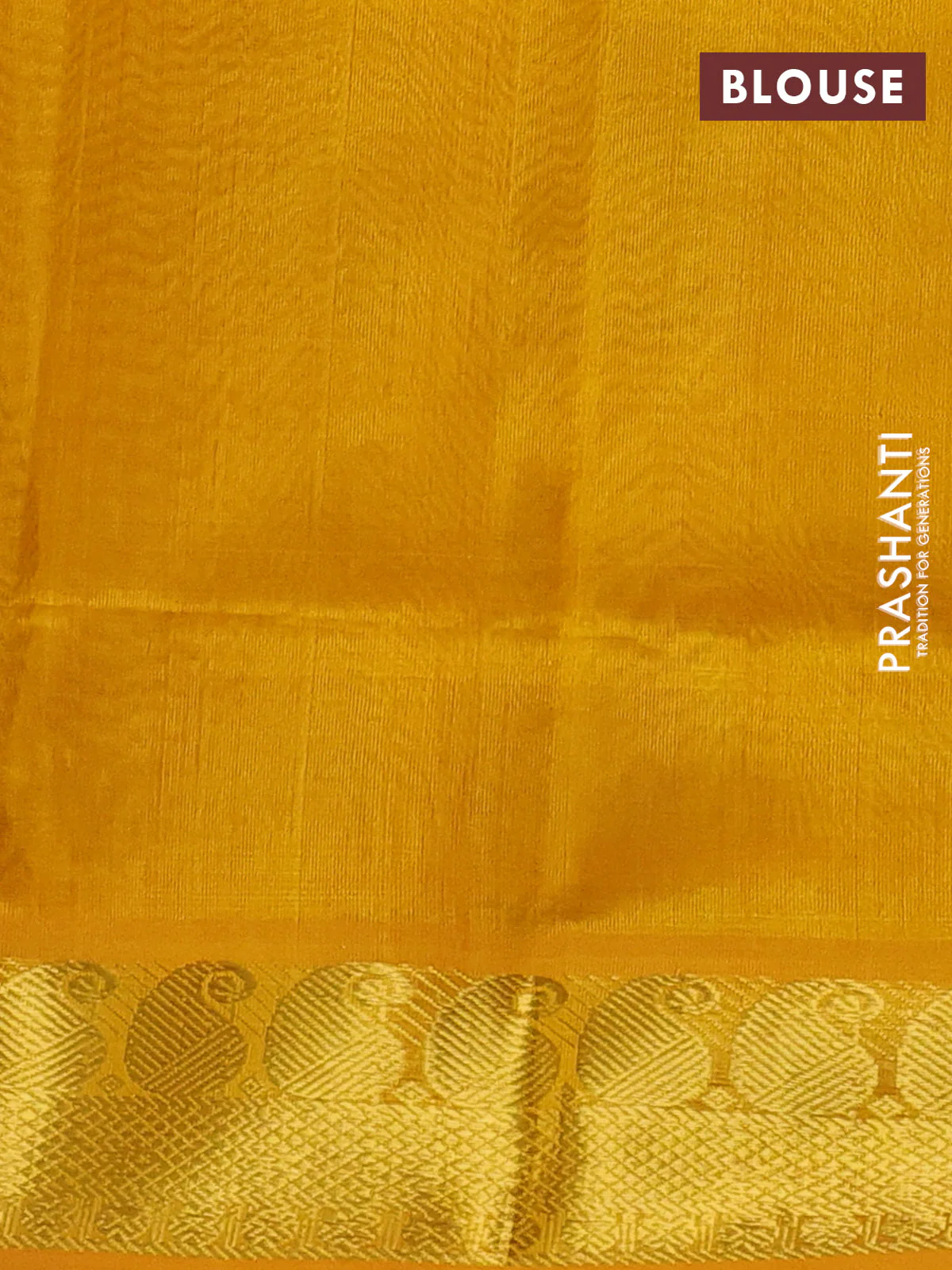 Silk cotton saree multi colour and mustard yellow with allover paalum pazhamum checks pattern & temple zari buttas and zari woven paisley border - Image 3