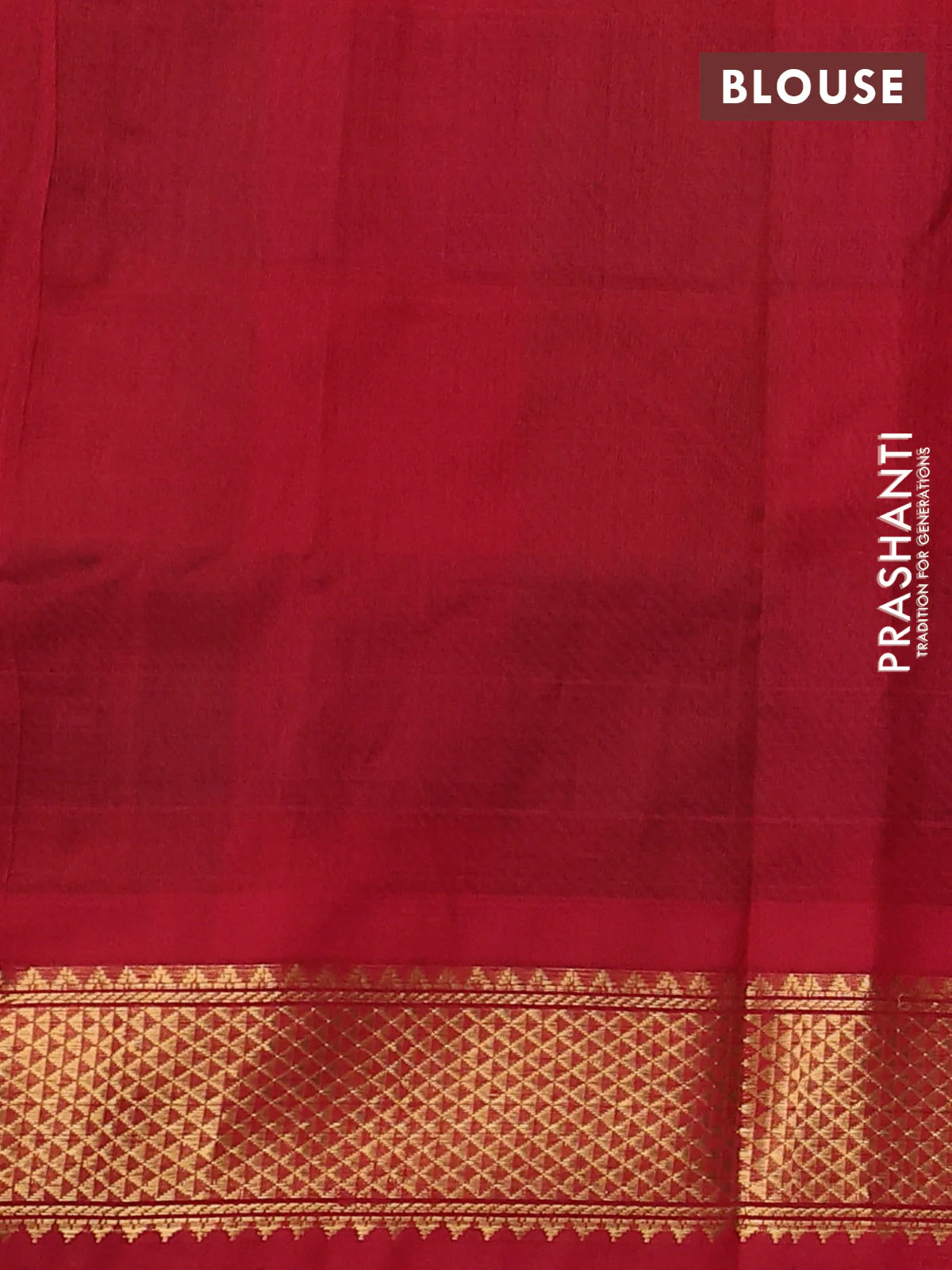 silk cotton saree multi colour and red with allover paalum pazhamum checked pattern & zari woven buttas and zari woven border - Image 3