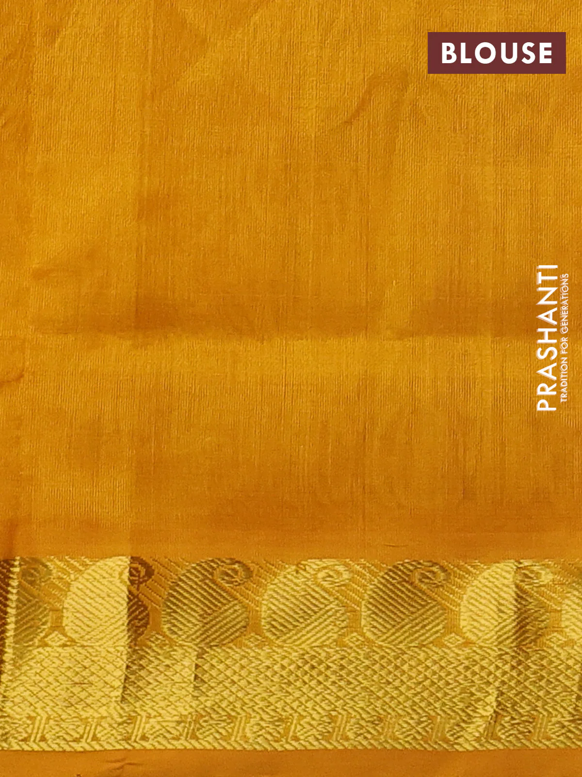 Silk cotton saree multi colour and yellow with allover paalum pazhamum checks pattern & temple zari buttas and zari woven paisley border - Image 3