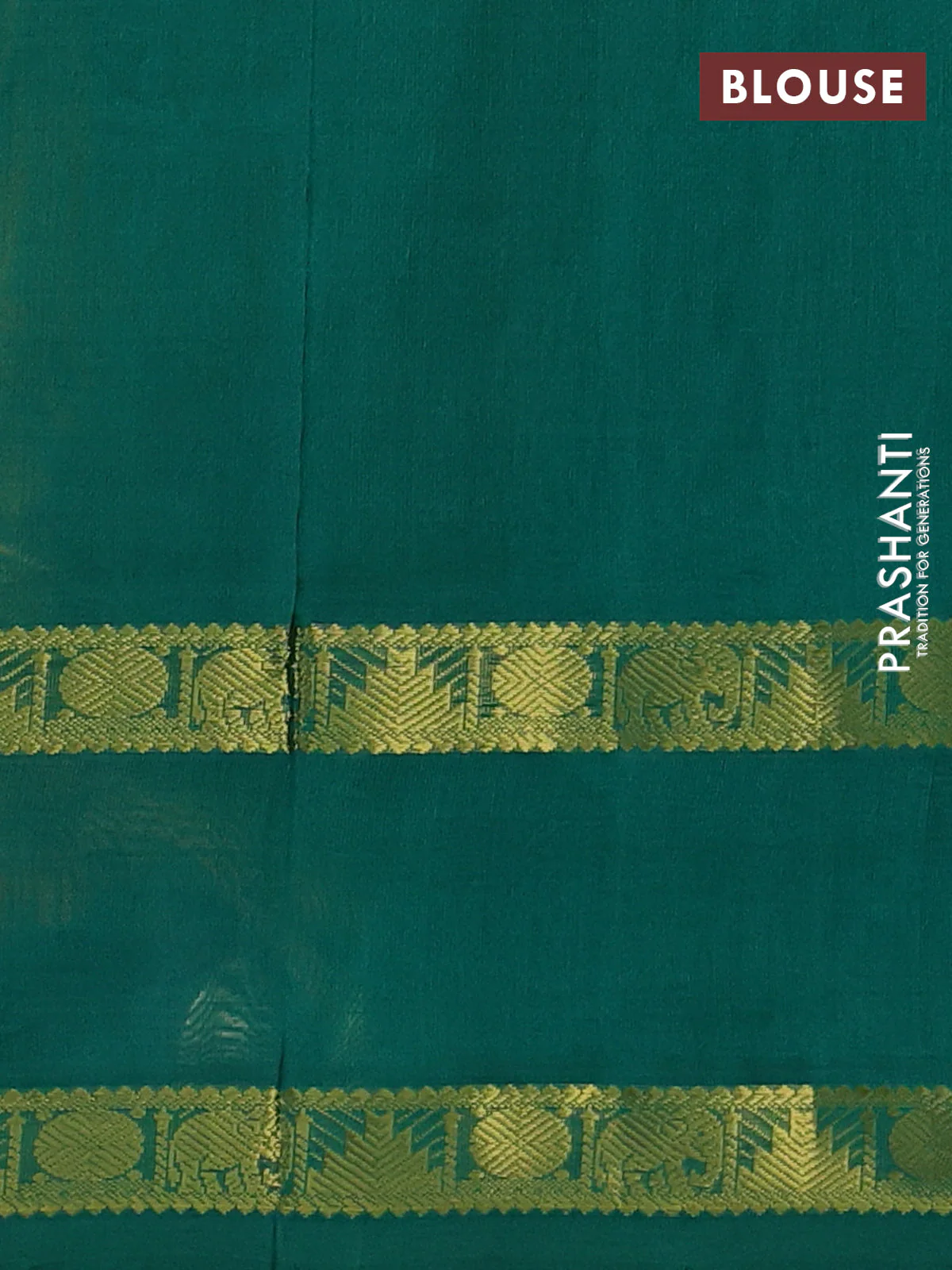 Silk cotton saree mustard yellow and green with allover lakshadeepam pattern and rettapet zari woven border - Image 3