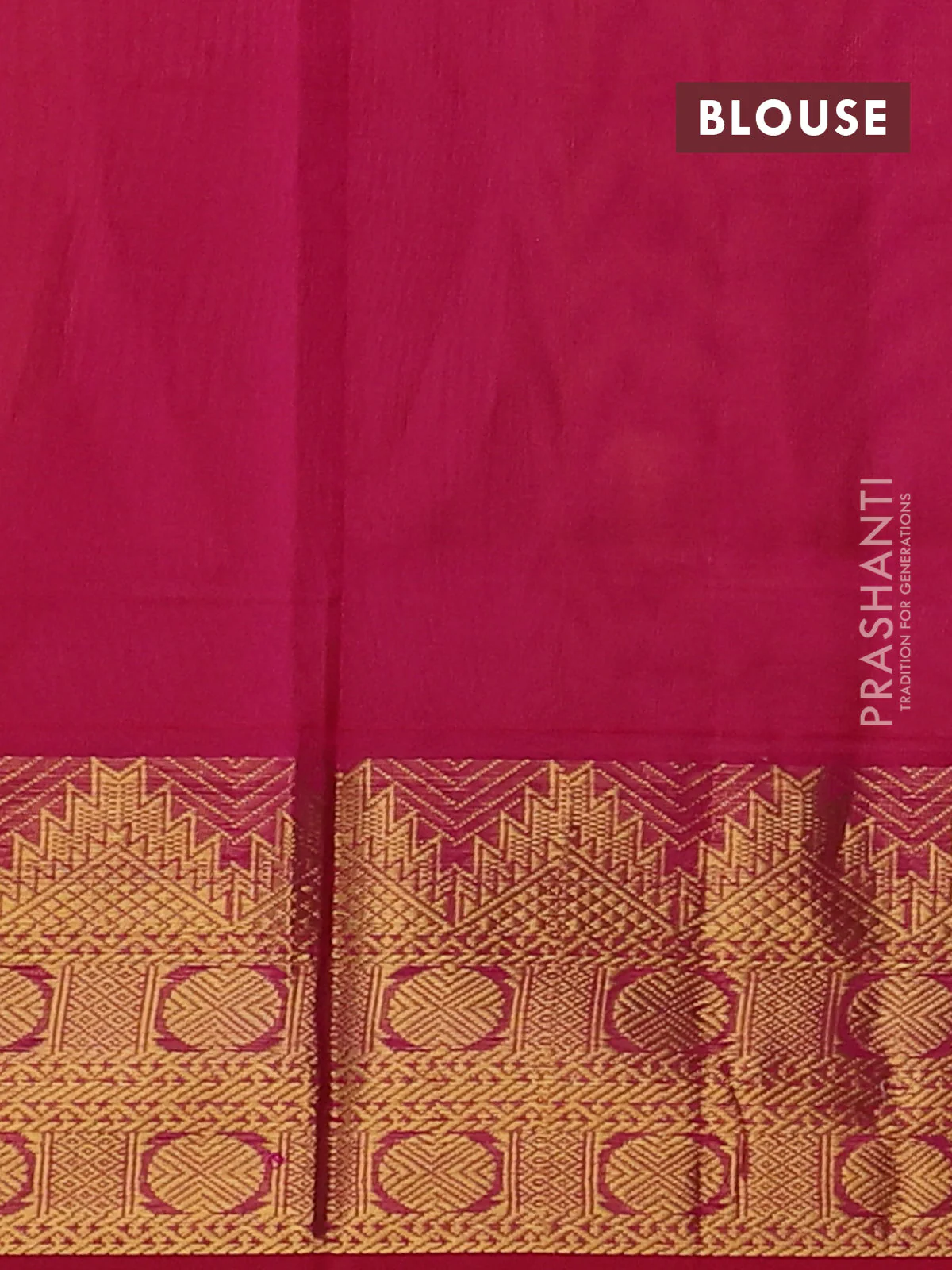 Silk cotton saree mustard yellow and pink with plain body and zari woven border - Image 3