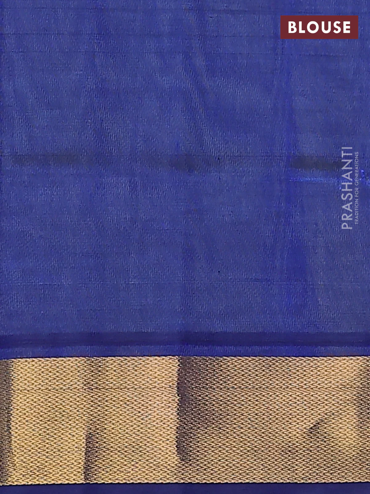 Silk cotton saree pastel green and blue with plain body and zari woven border - Image 3