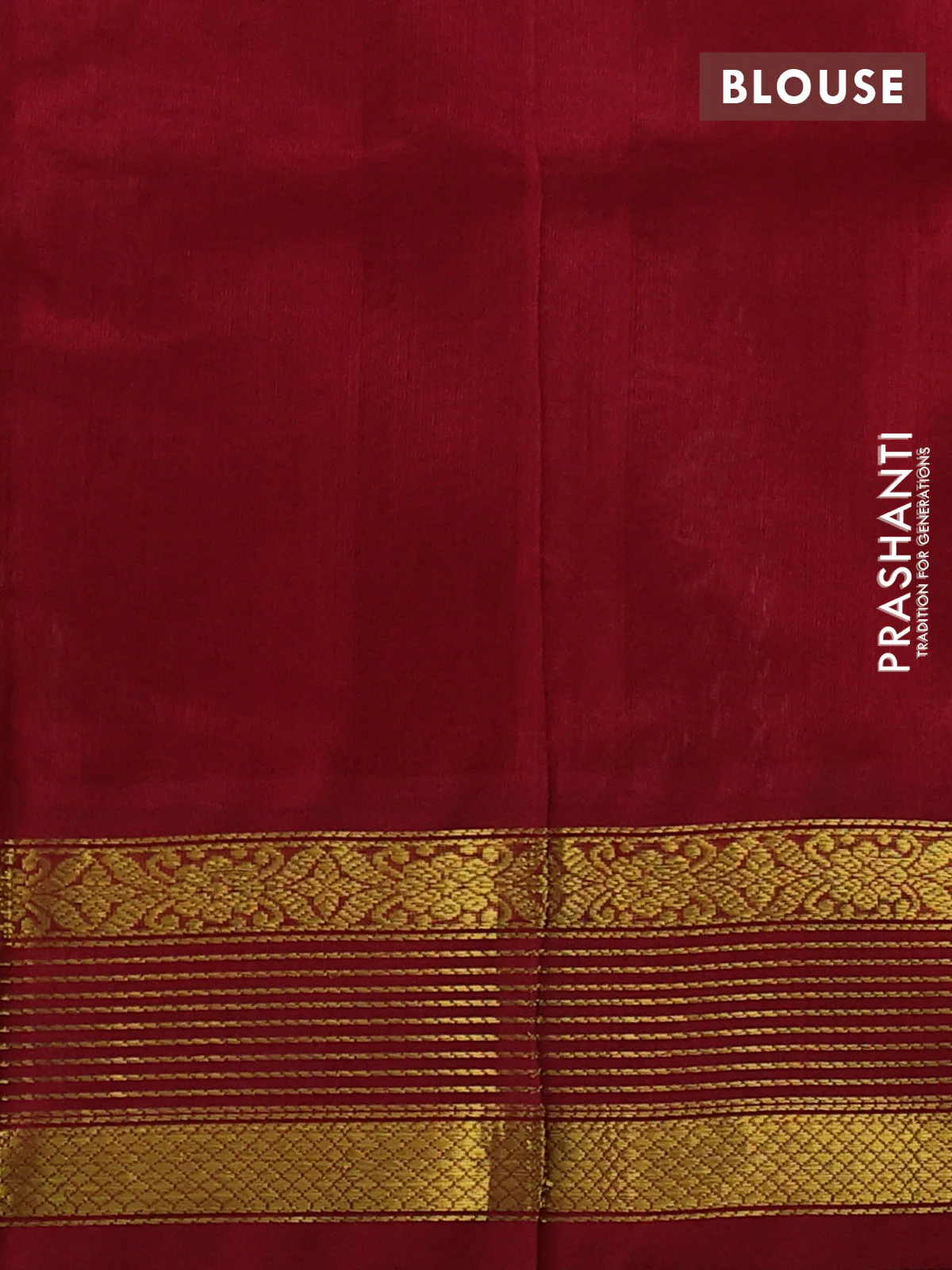 Silk cotton saree pastel pink and maroon with plain body and zari woven korvai border - Image 3